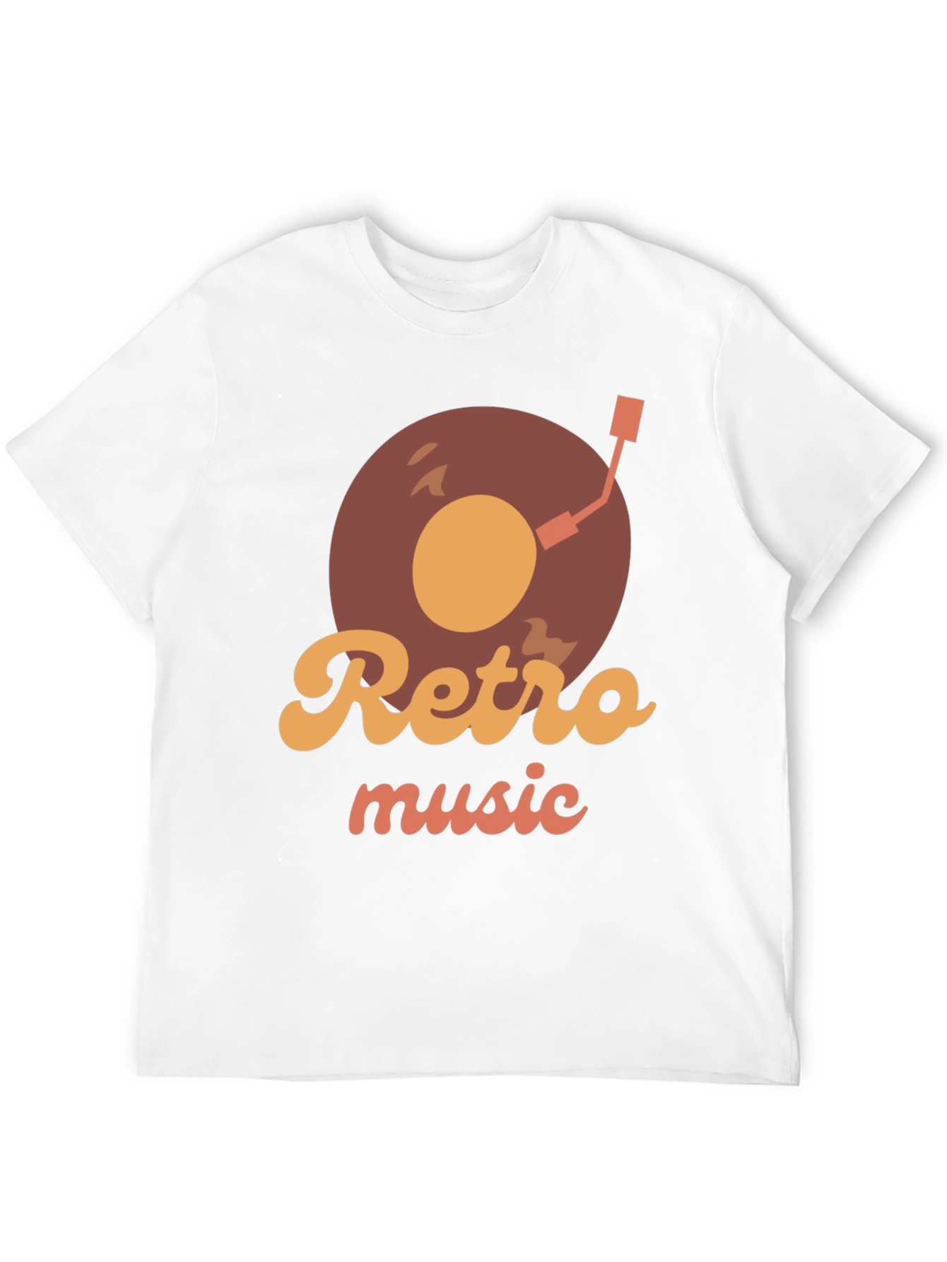 Retro Music Record Player Graphic T-Shirt