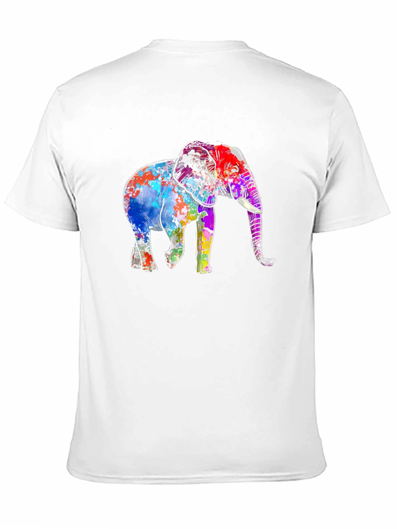 Colorful Elephant Graphic T-Shirt