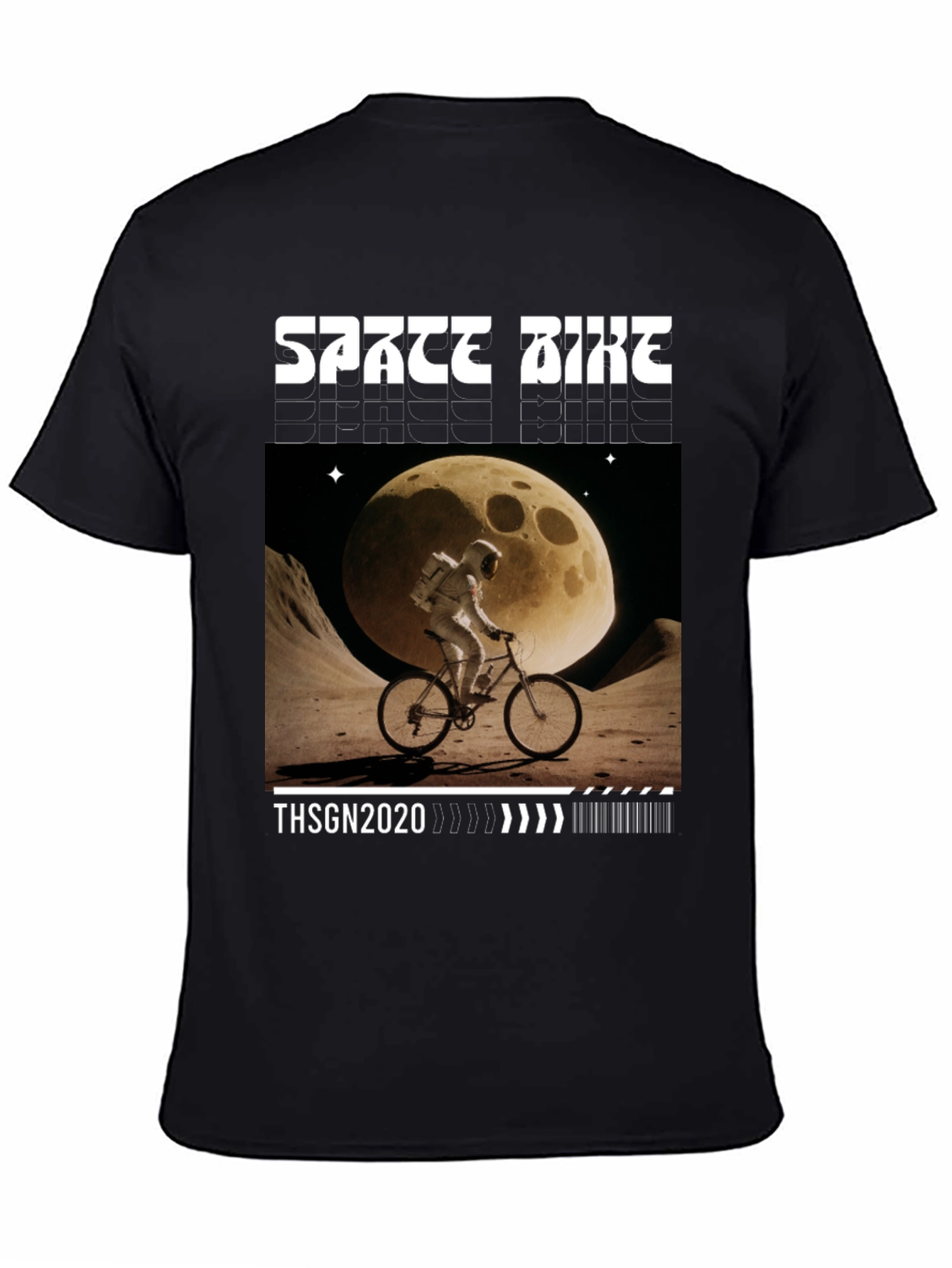 Space Bike T-Shirt - Lunar Adventure Graphic Tee