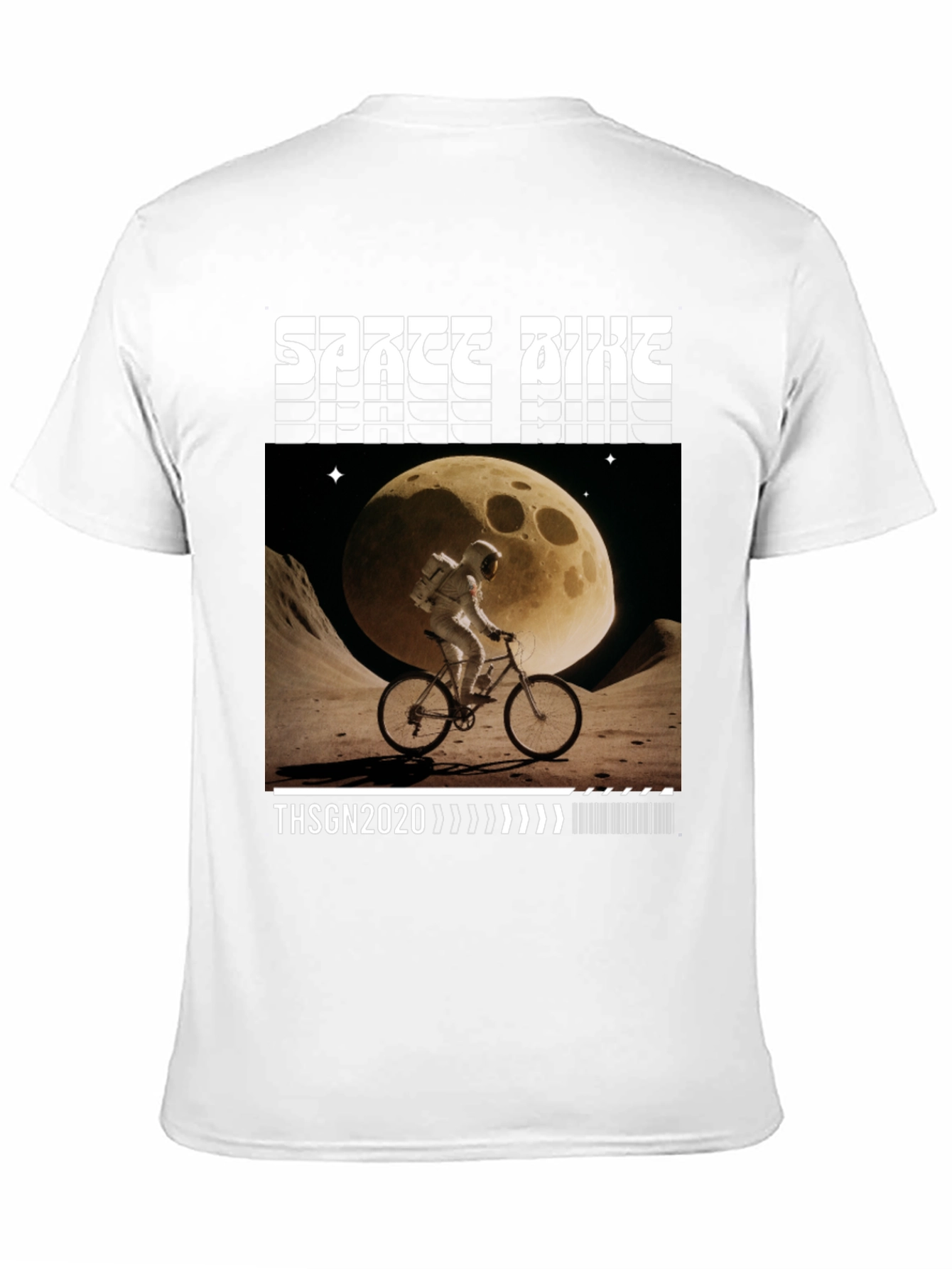 Space Bike T-Shirt - Lunar Adventure Graphic Tee