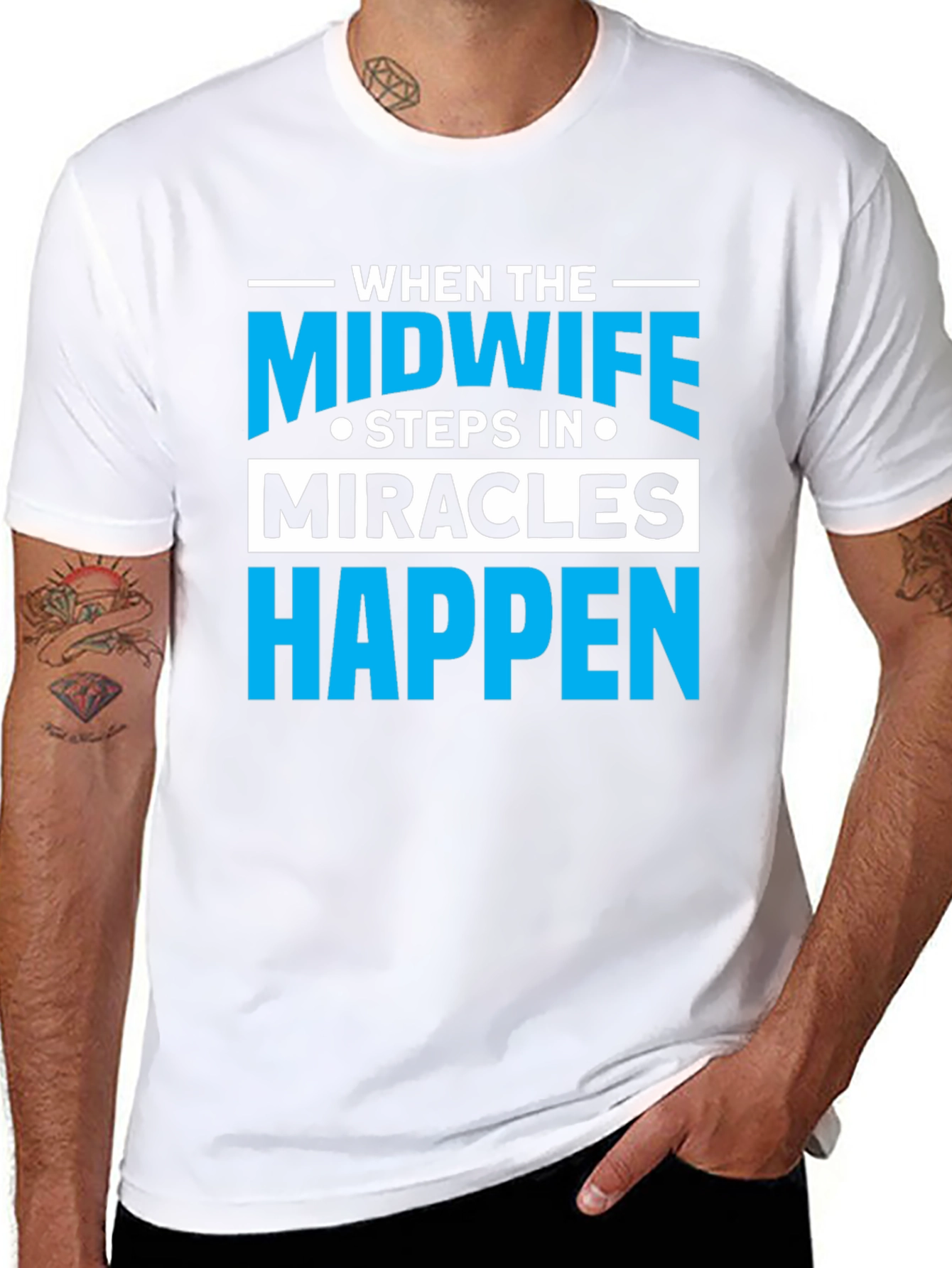 Midwife Miracles Happen T-Shirt - Unisex