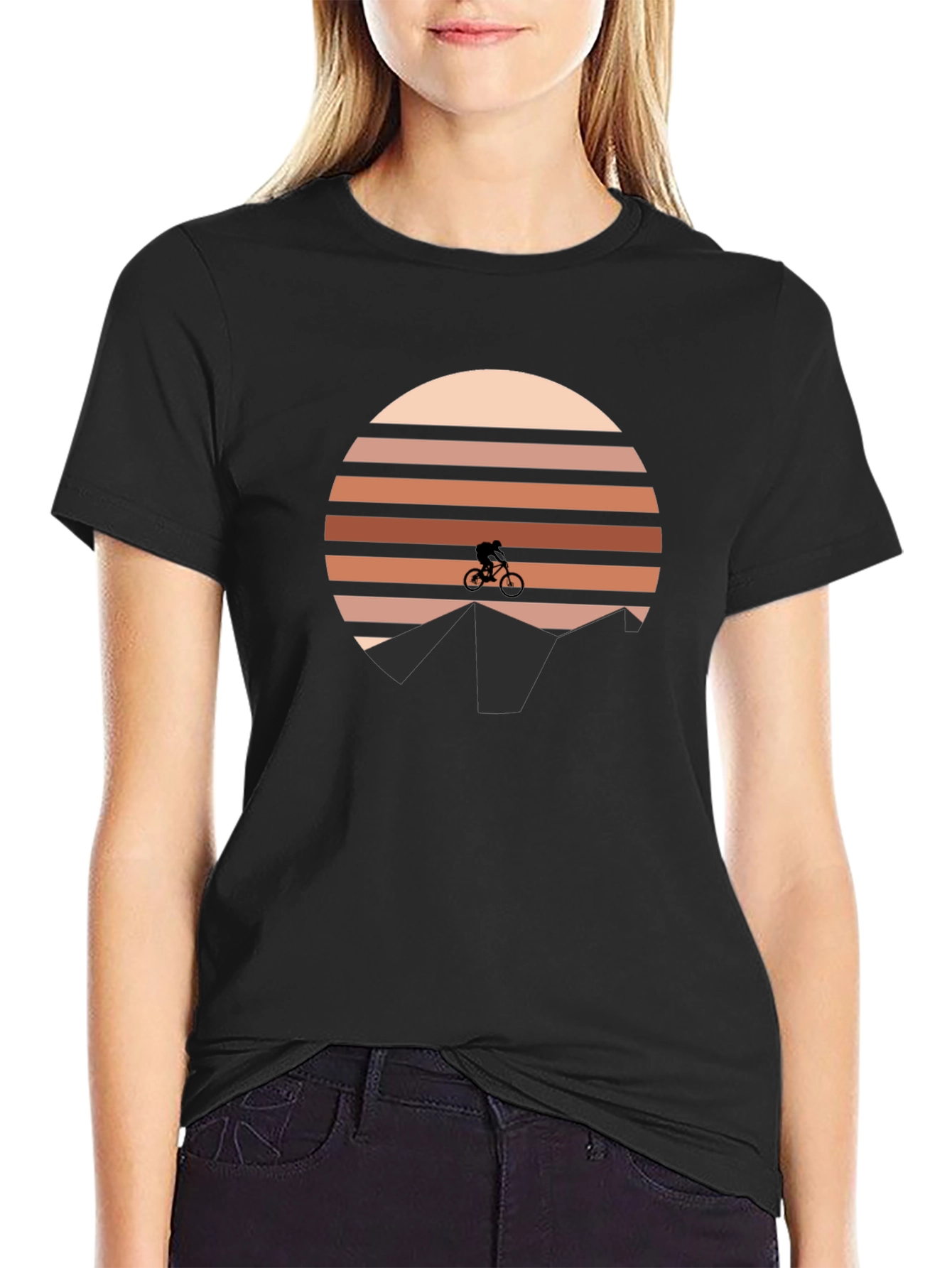 Mountain Bike Sunset Tee
