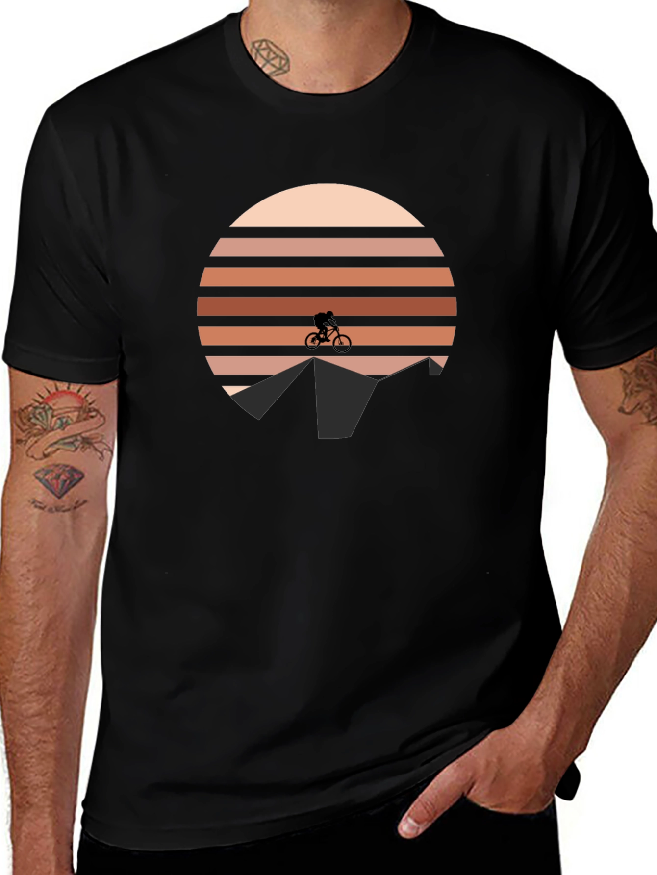 Mountain Bike Sunset Tee