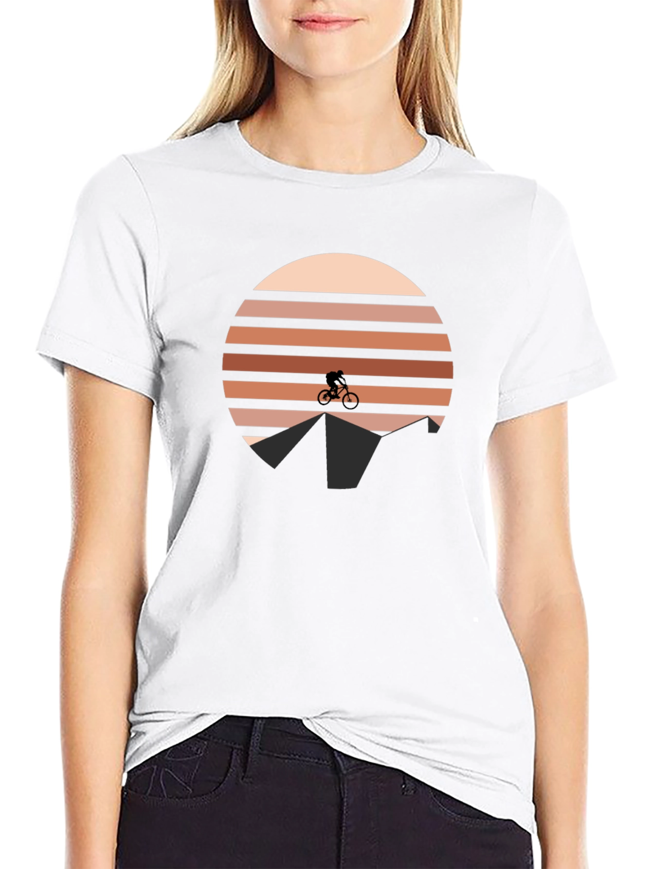 Mountain Bike Sunset Tee