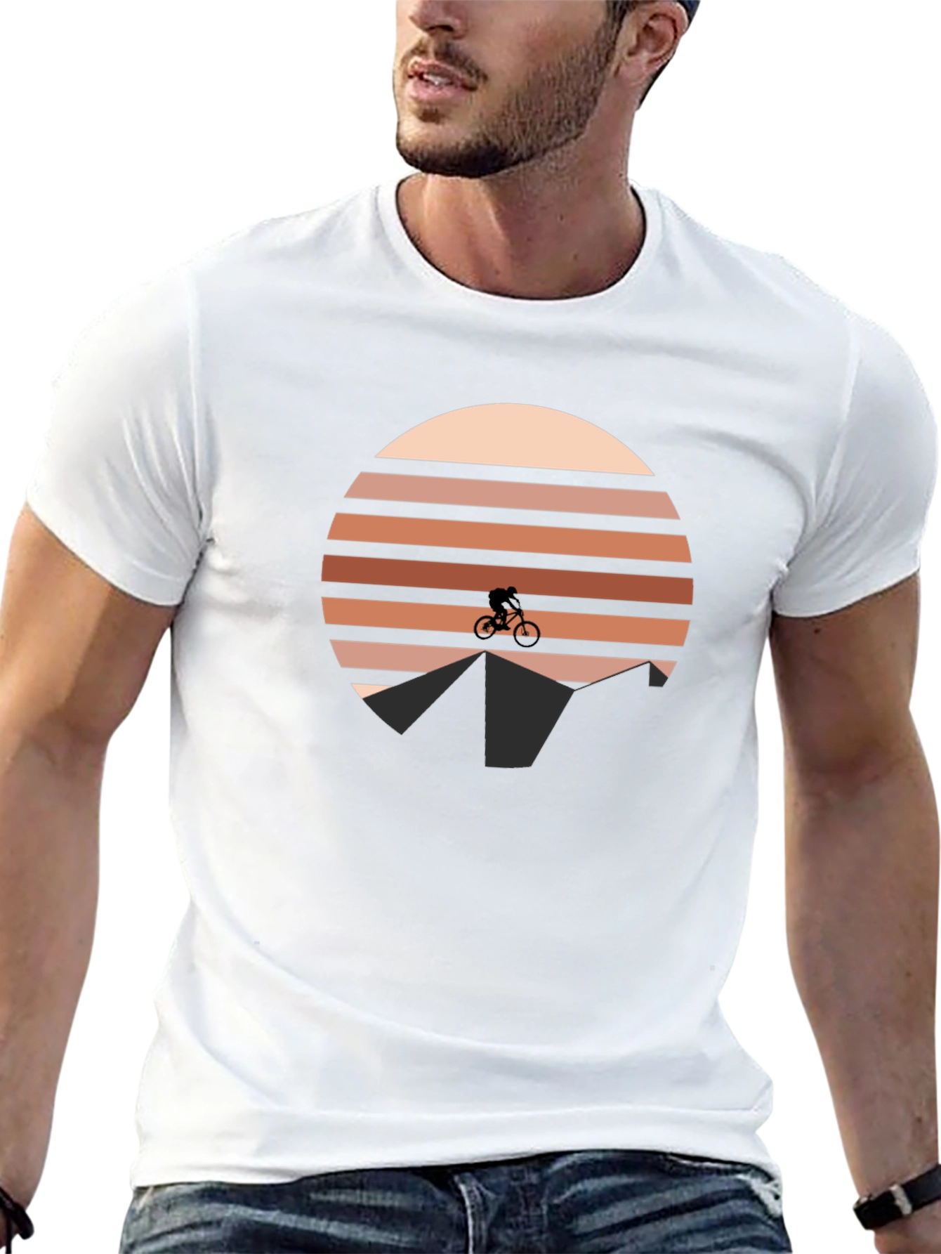 Mountain Bike Sunset Tee