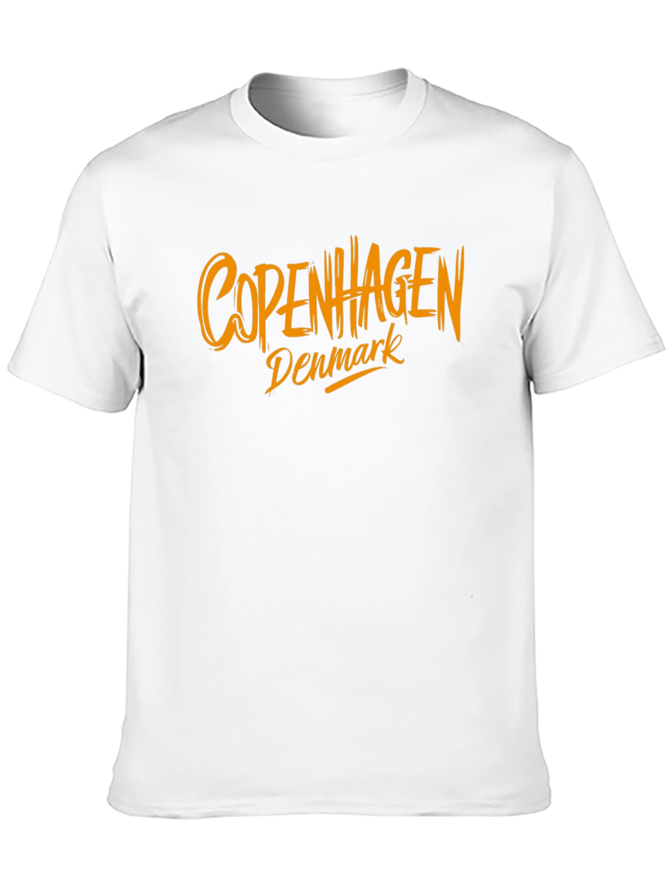 Copenhagen Denmark Graphic Tee - Black Cotton Casual Shirt