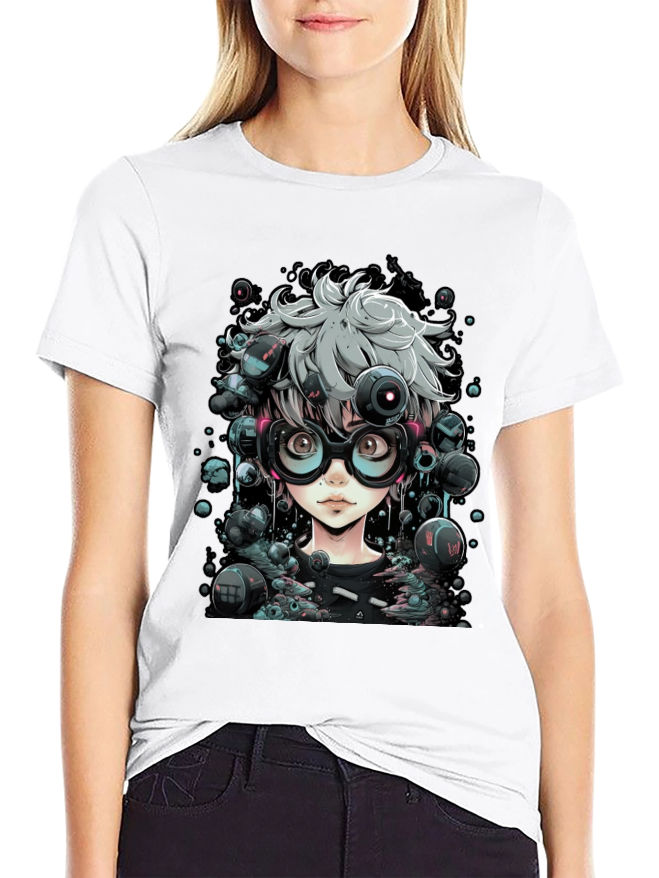 Cyberpunk Anime T-Shirt - Edgy Futuristic Style