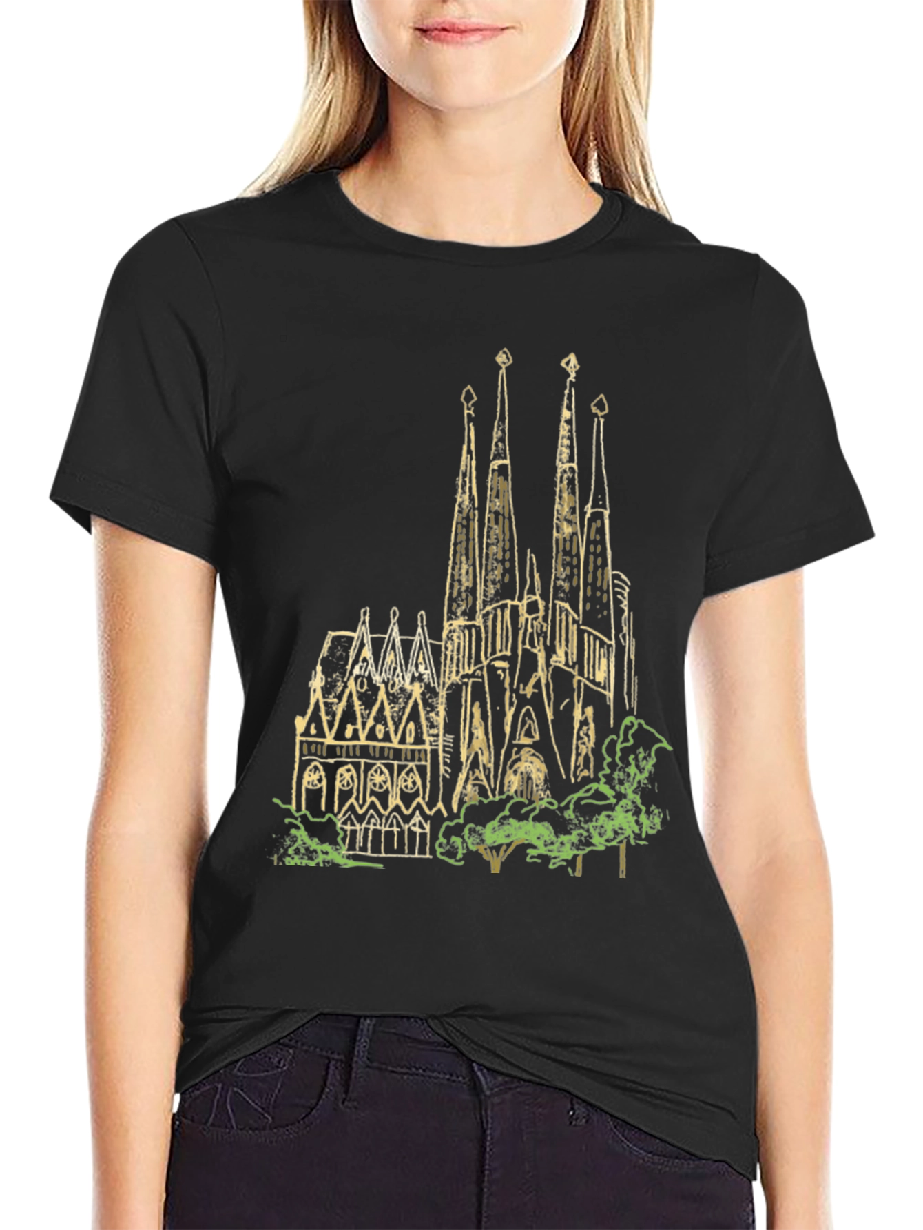 Sagrada Familia T-Shirt - Unique Graphic Tee