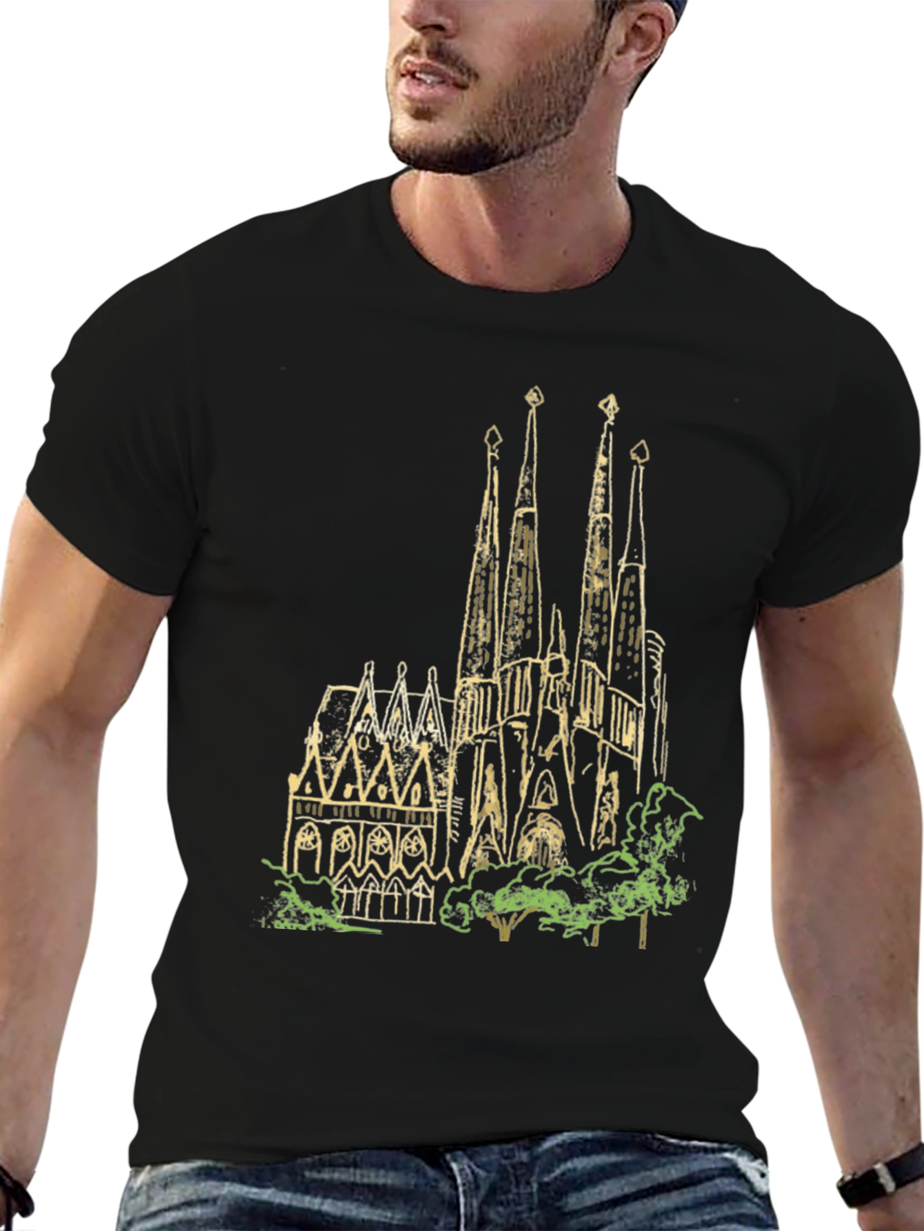 Sagrada Familia T-Shirt - Unique Graphic Tee