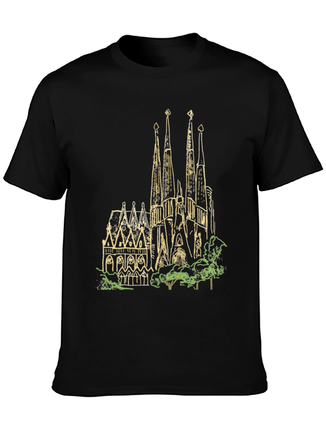 Sagrada Familia T-Shirt - Unique Graphic Tee