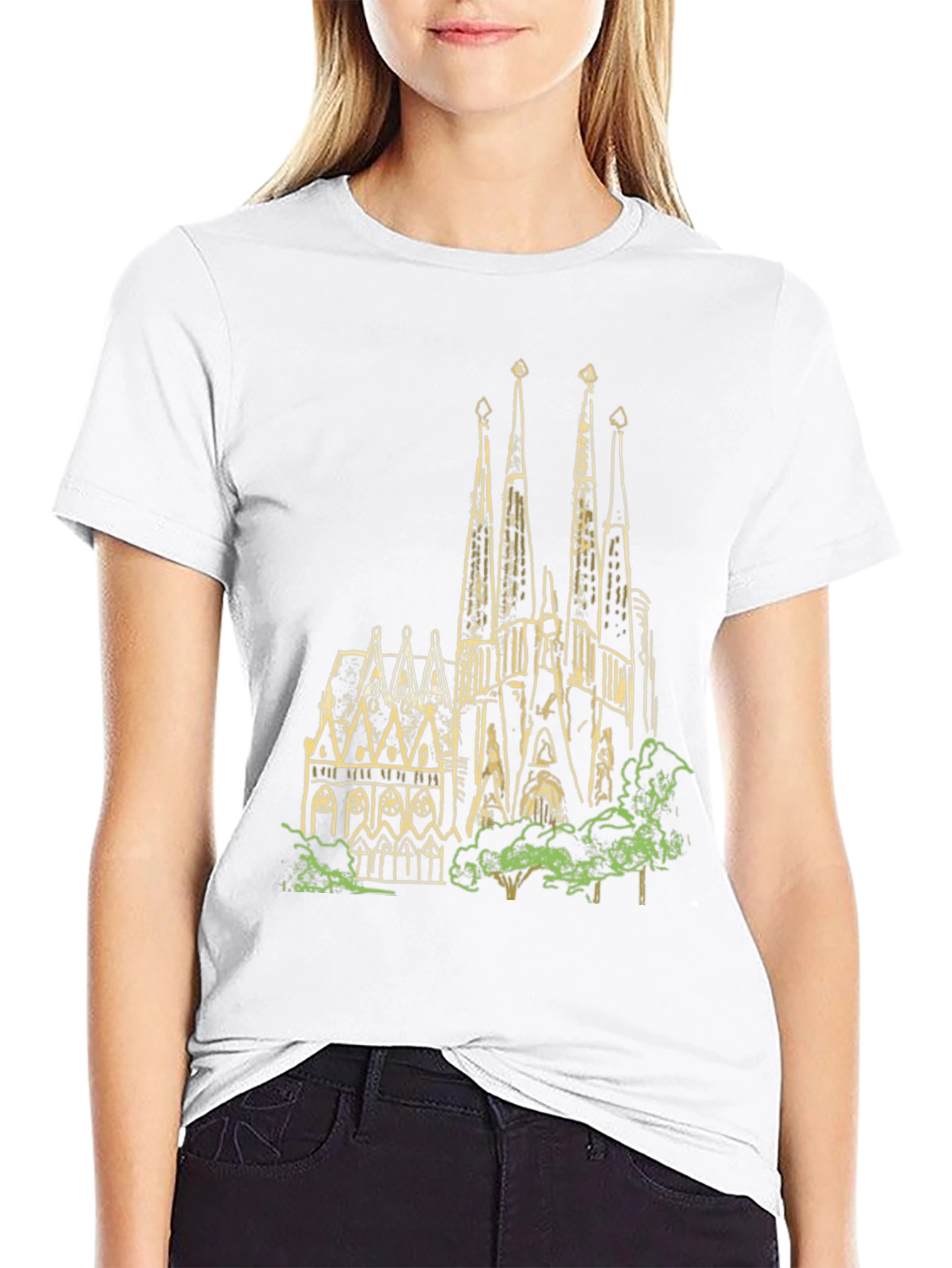 Sagrada Familia T-Shirt - Unique Graphic Tee