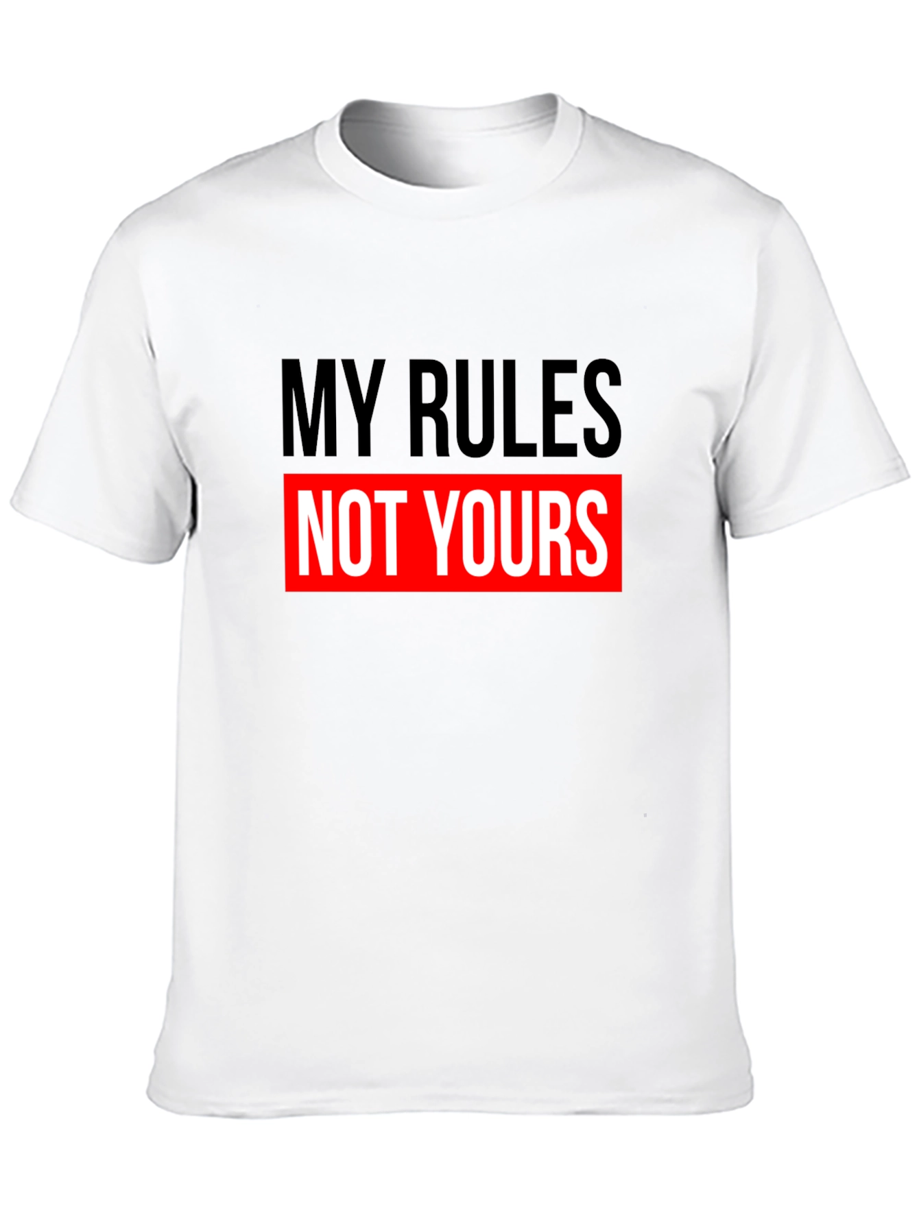 My Rules Not Yours Black Graphic Tee