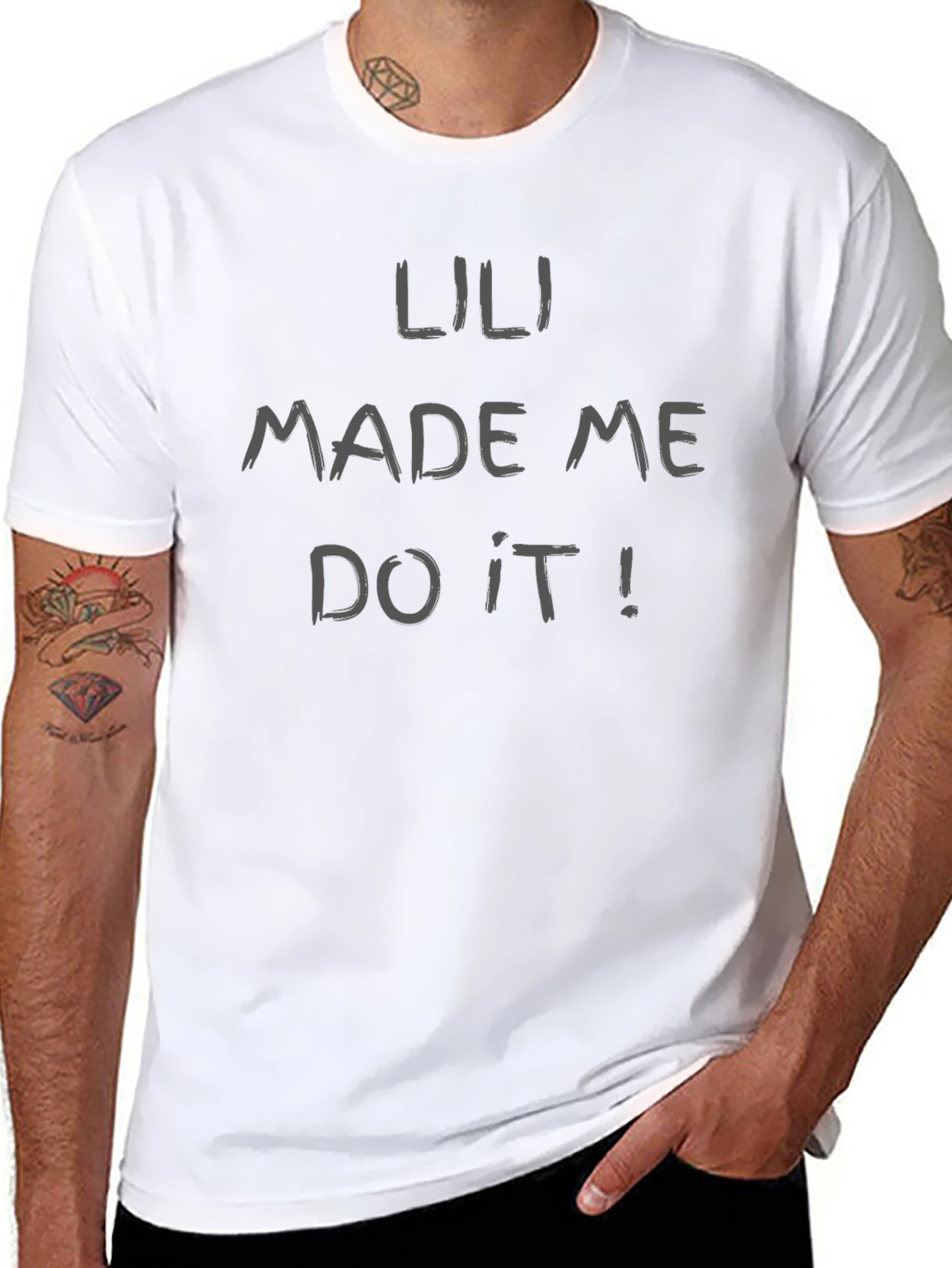 Lili Made Me Do It! Novelty Graphic Tee