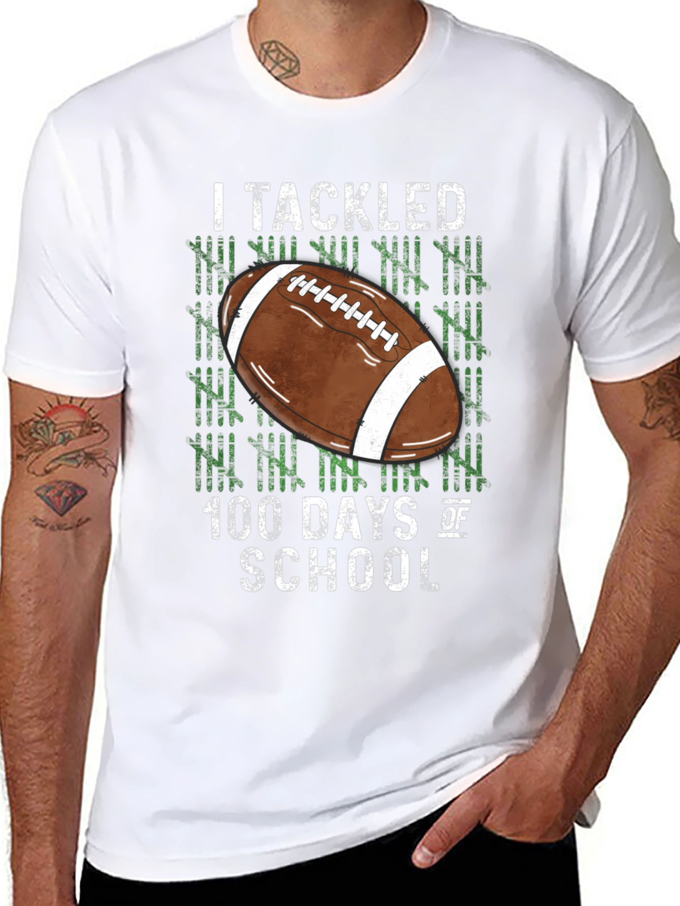 I Tackled 100 Days of School T-Shirt