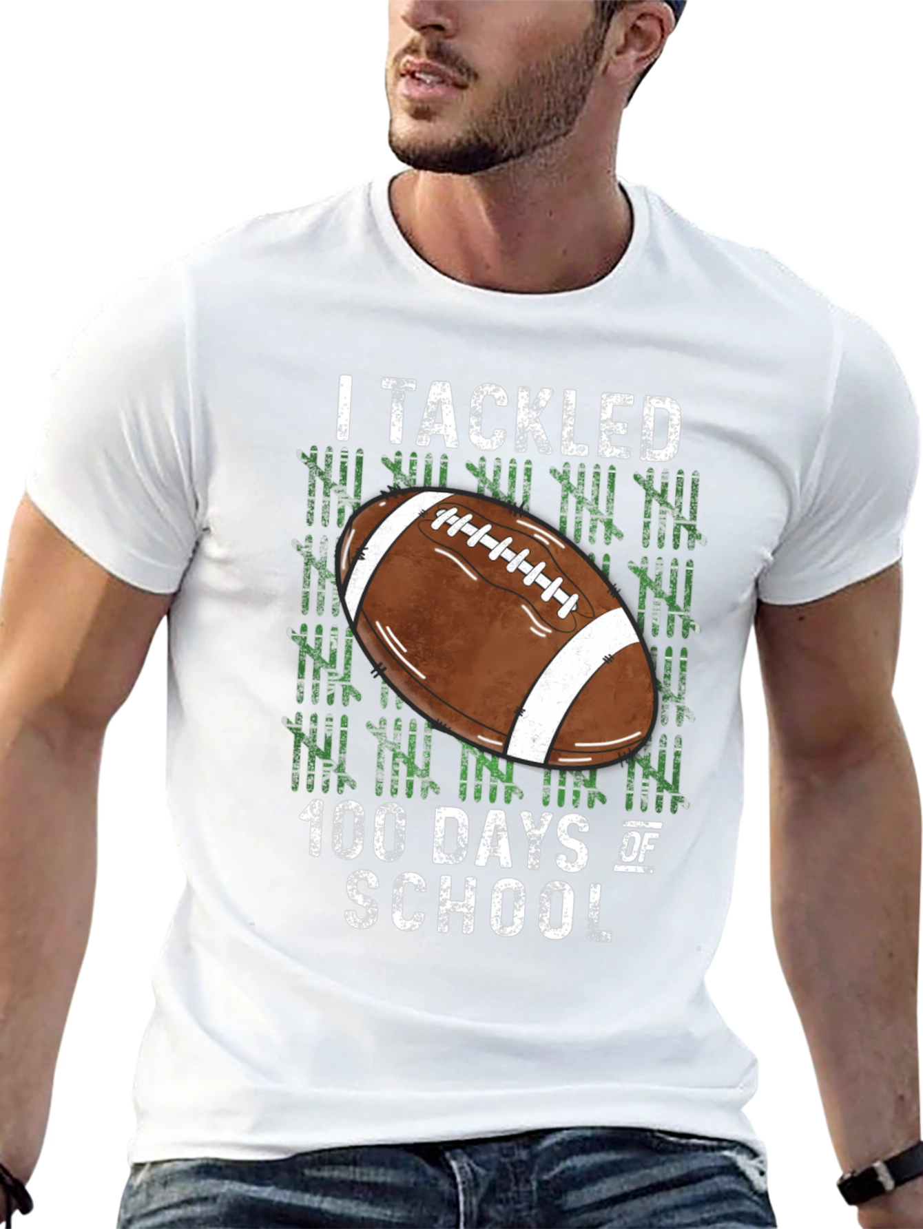 I Tackled 100 Days of School T-Shirt