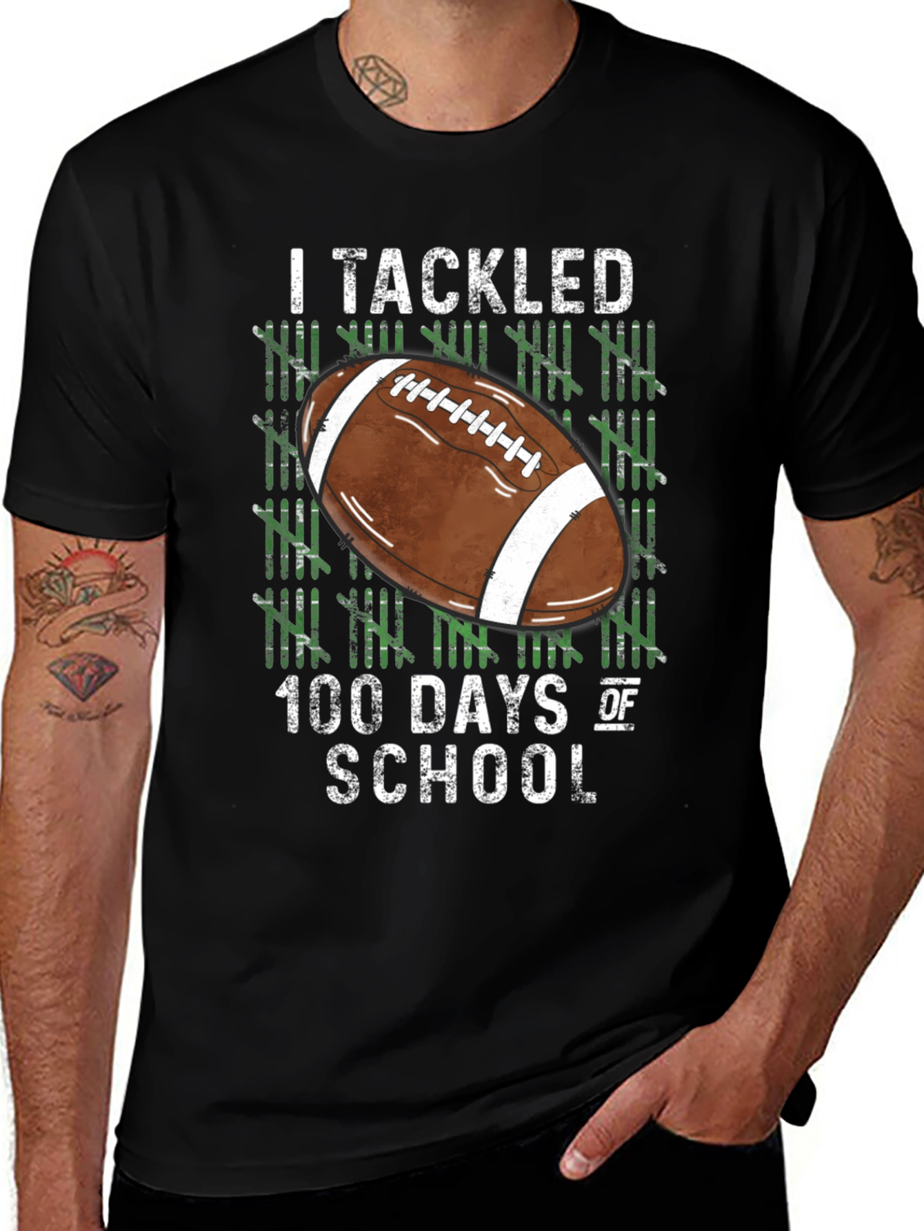 I Tackled 100 Days of School T-Shirt