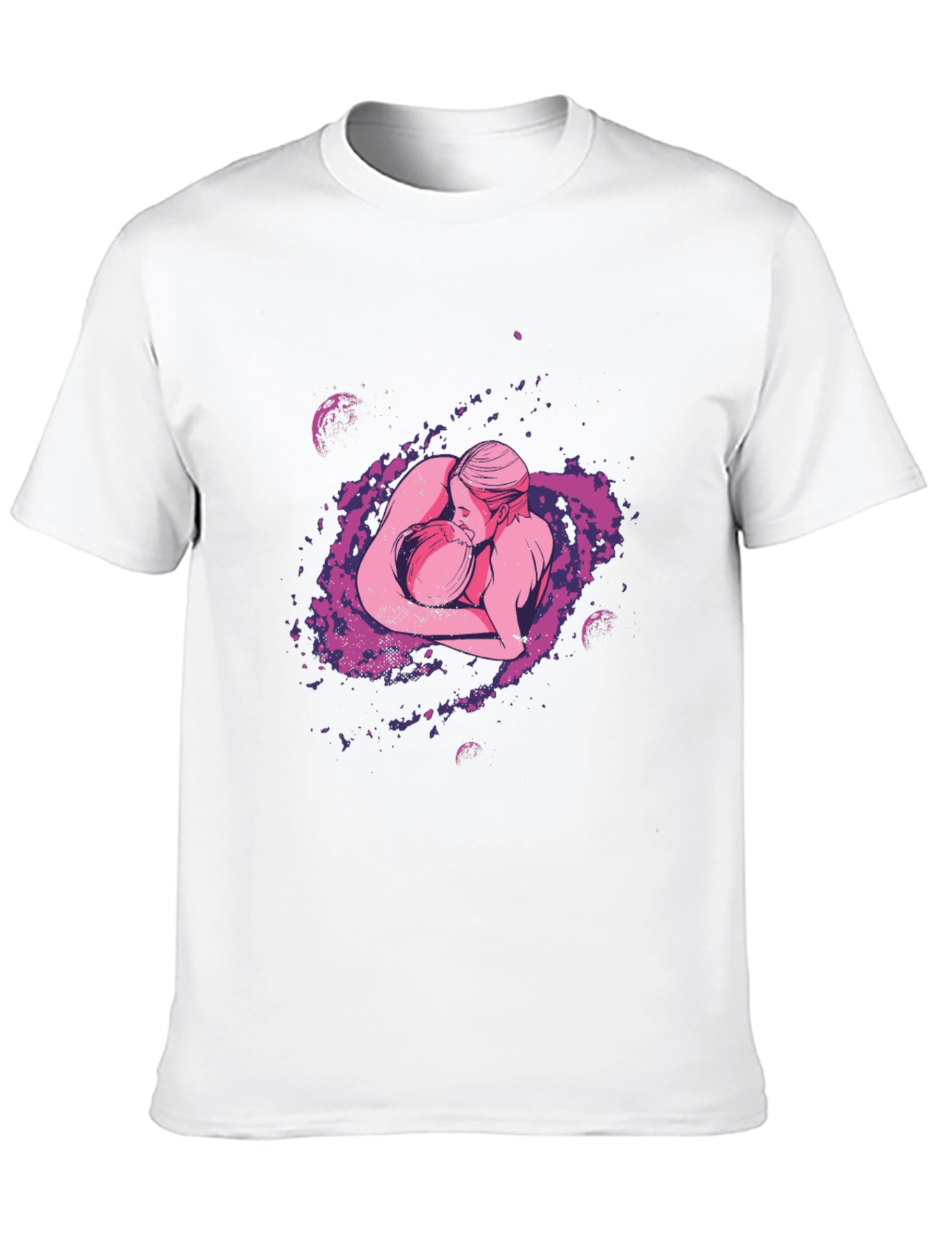 Cosmic Lovers Graphic Tee - Soft Cotton Blend