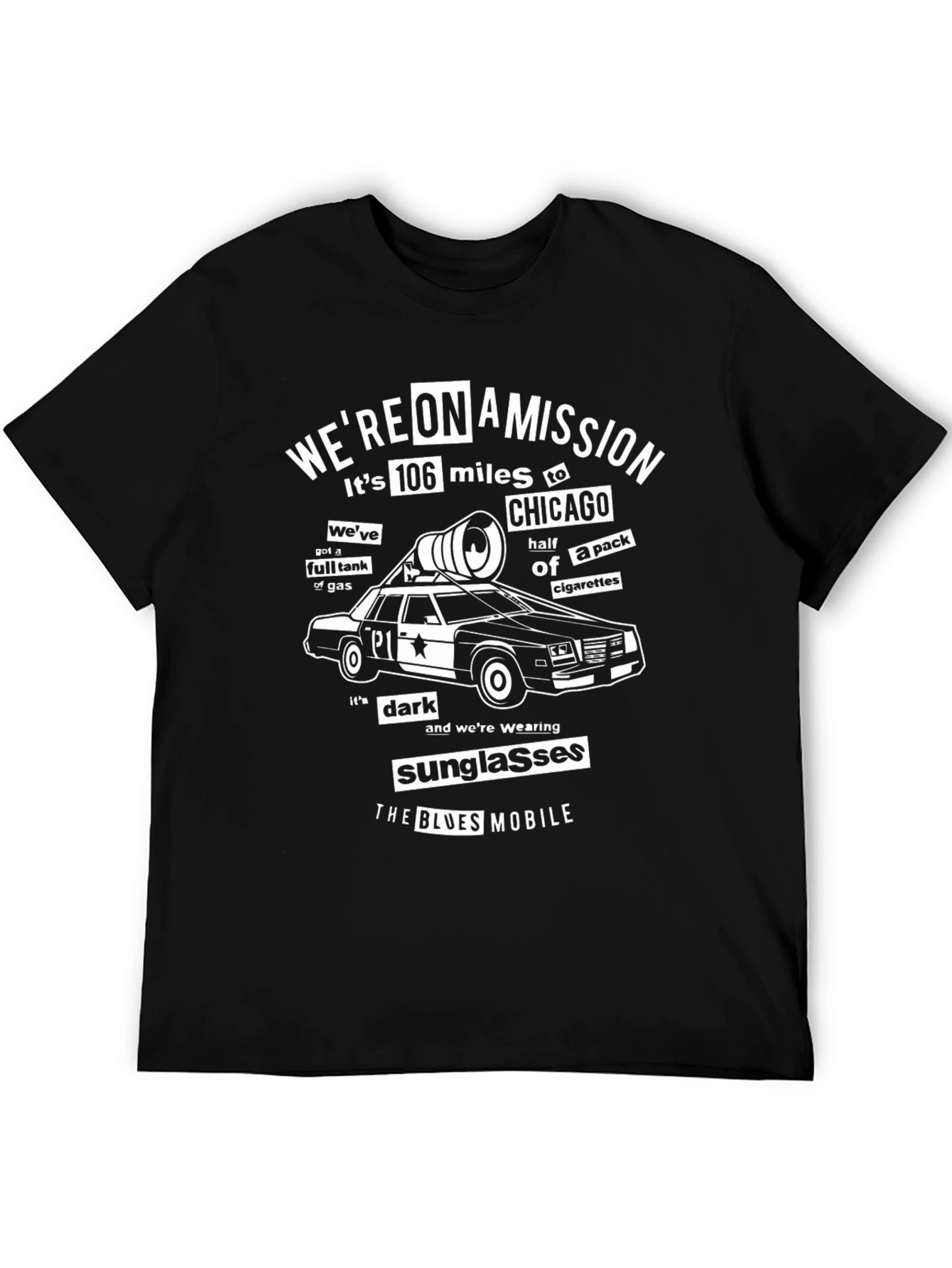 Blues Mobile T-Shirt: Were On A Mission to Chicago