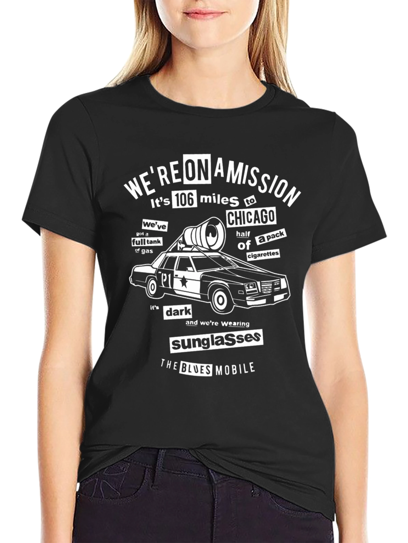 Blues Mobile T-Shirt: Were On A Mission to Chicago