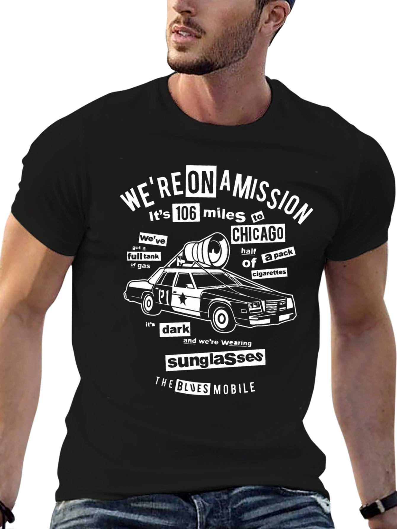 Blues Mobile T-Shirt: Were On A Mission to Chicago