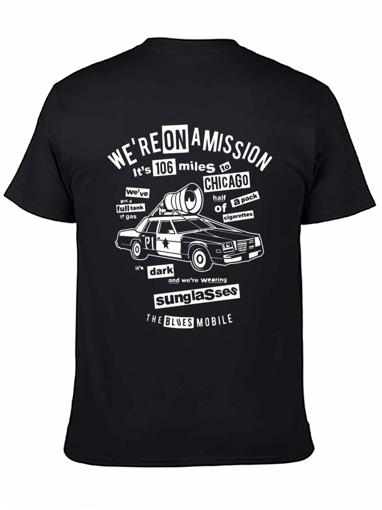 Blues Mobile T-Shirt: Were On A Mission to Chicago