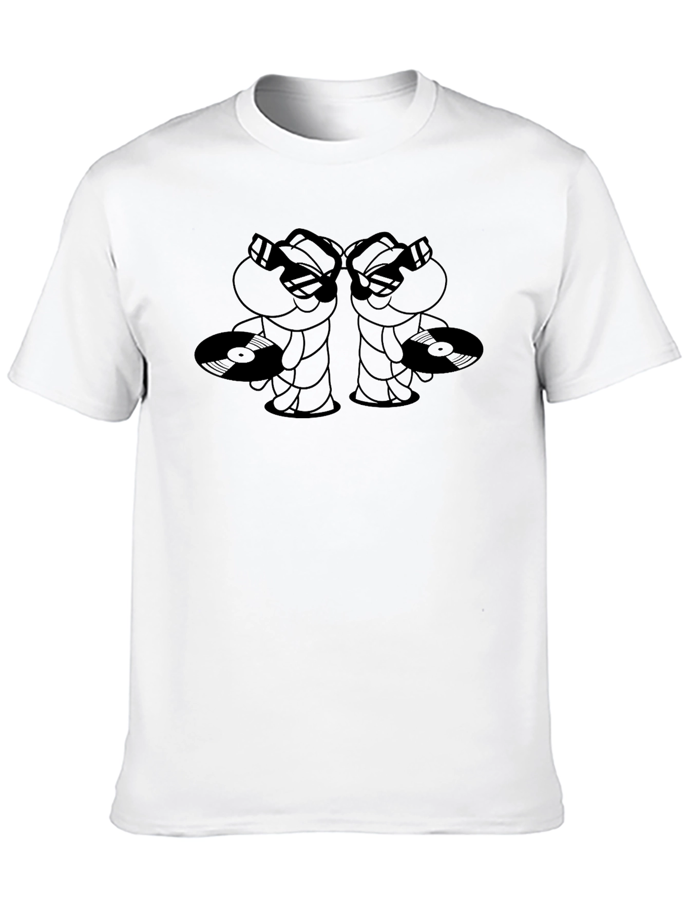 DJ Frog Graphic Tee - Cool Black T-Shirt
