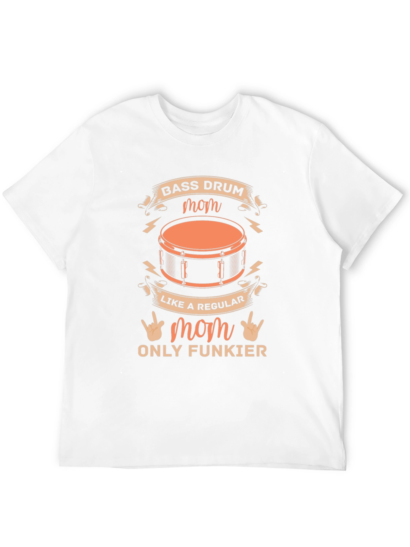 Bass Drum Mom T-Shirt - Funky Music Lover Tee