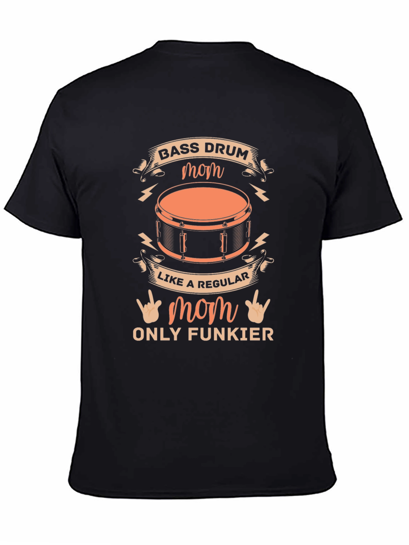 Bass Drum Mom T-Shirt - Funky Music Lover Tee