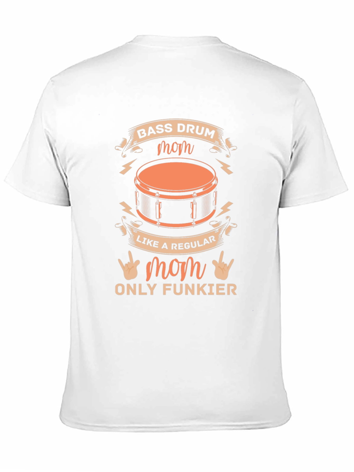 Bass Drum Mom T-Shirt - Funky Music Lover Tee