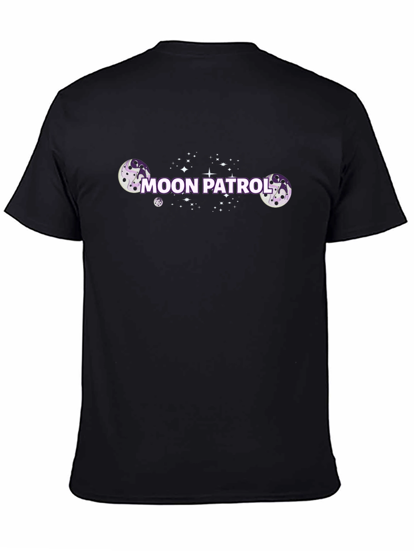 Moon Patrol Graphic Tee - Black Cotton
