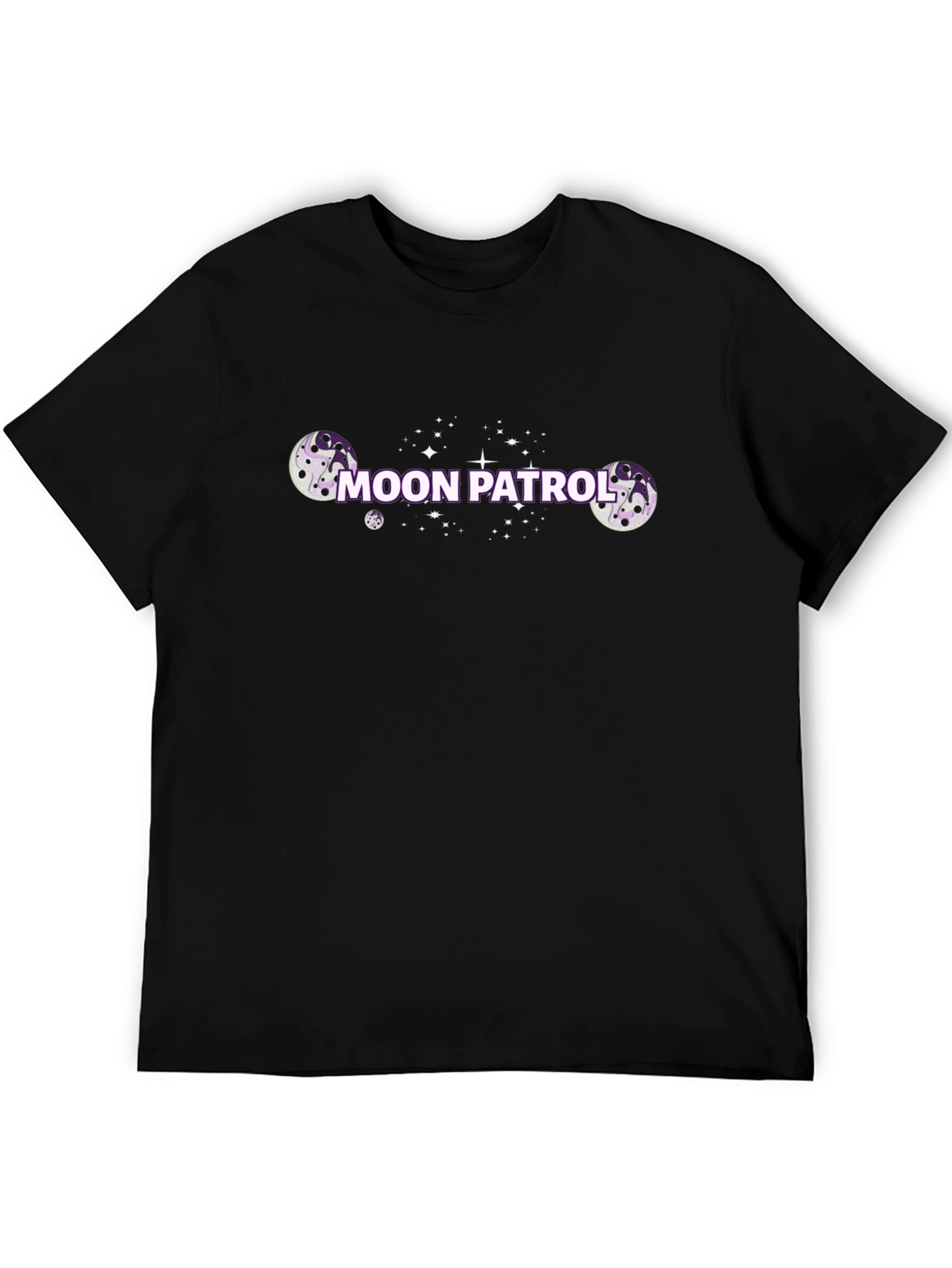 Moon Patrol Graphic Tee - Black Cotton