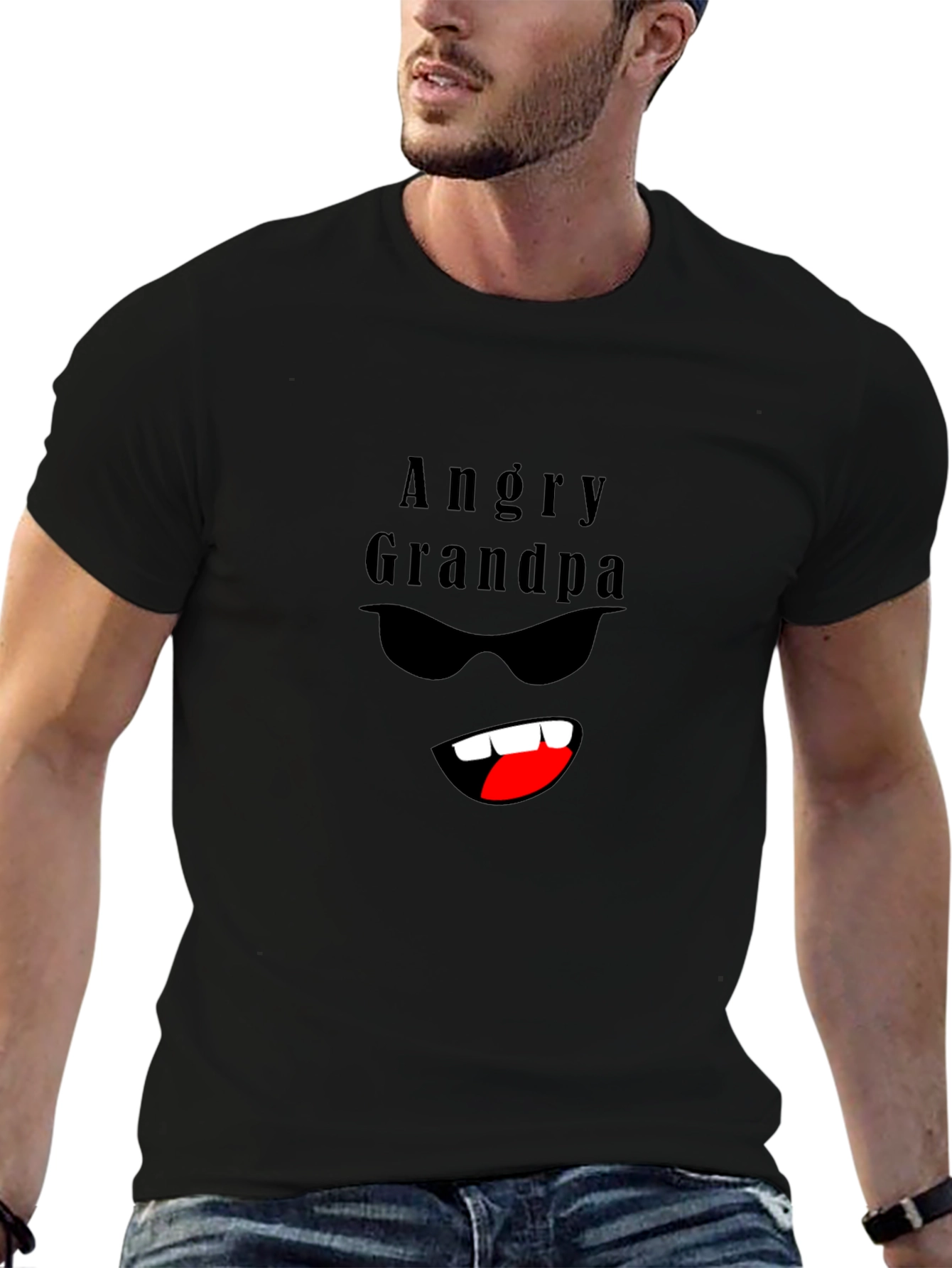 Angry Grandpa Graphic Tee - Funny Novelty T-Shirt