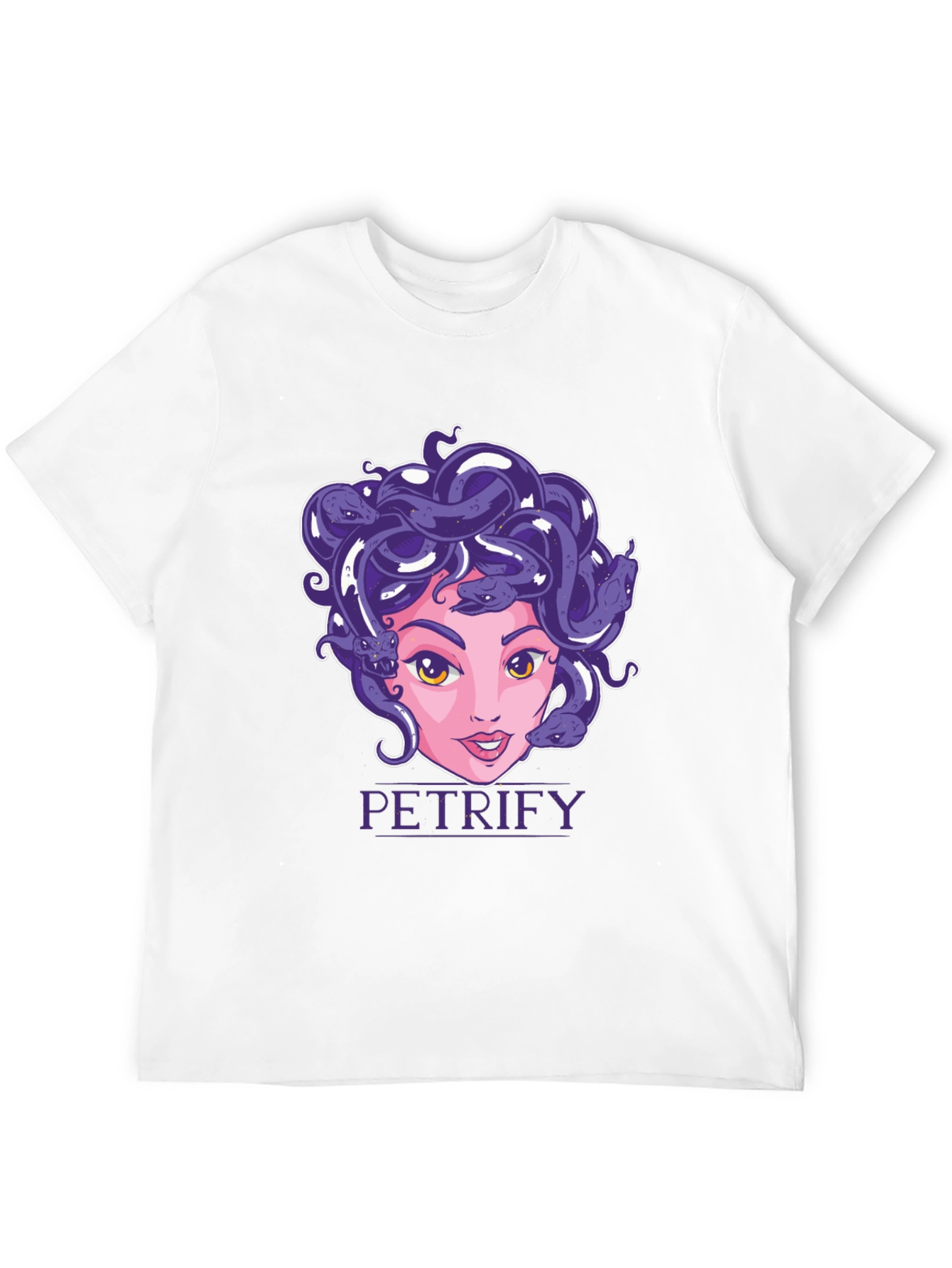 Medusa Graphic Print Black T-Shirt