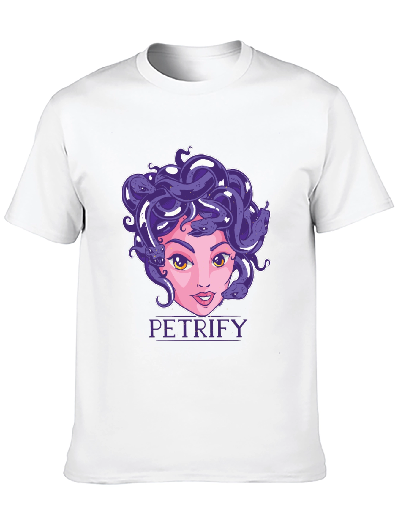 Medusa Graphic Print Black T-Shirt