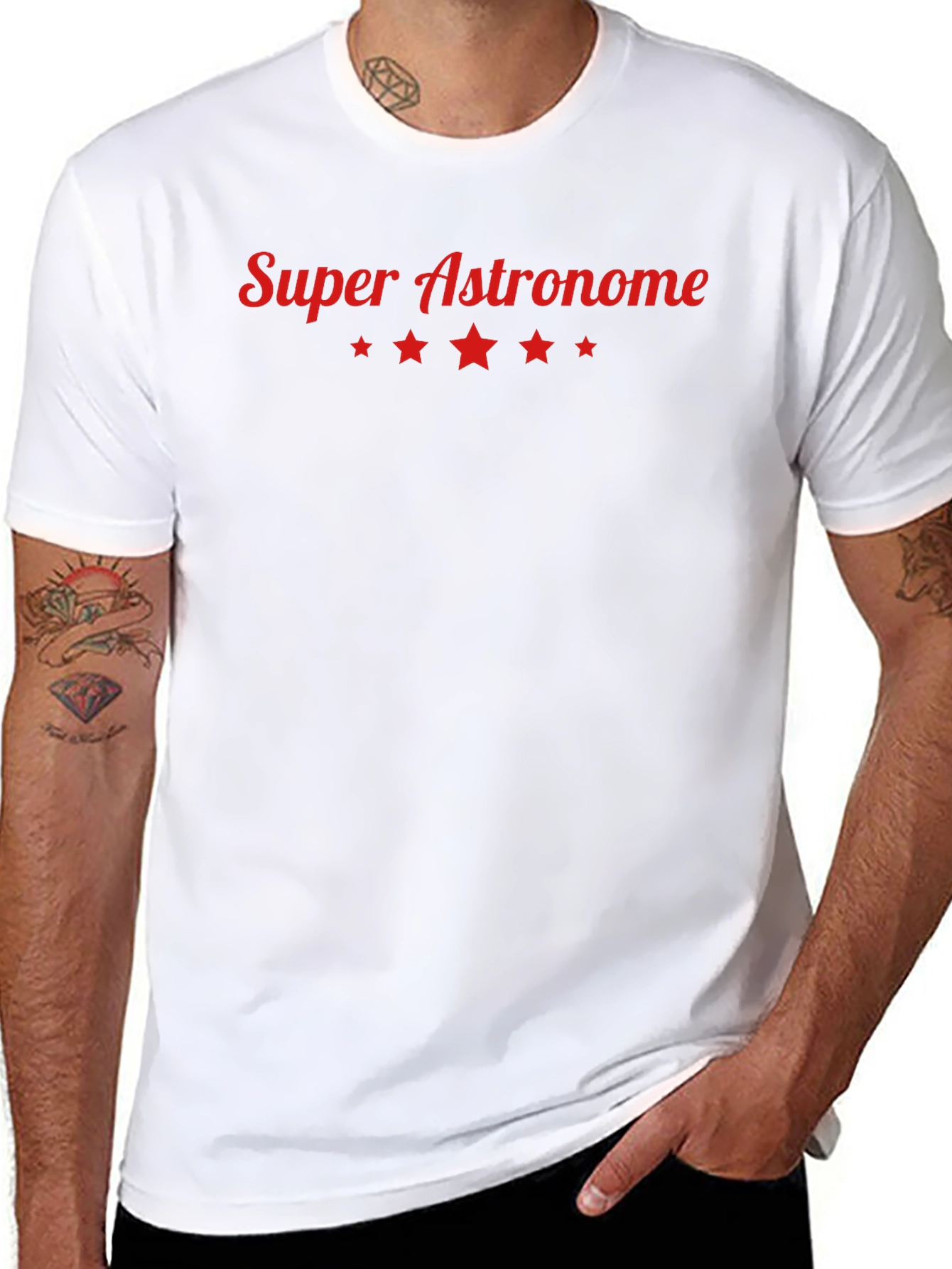 Super Astronome Black T-Shirt - Astronomy Fan Apparel
