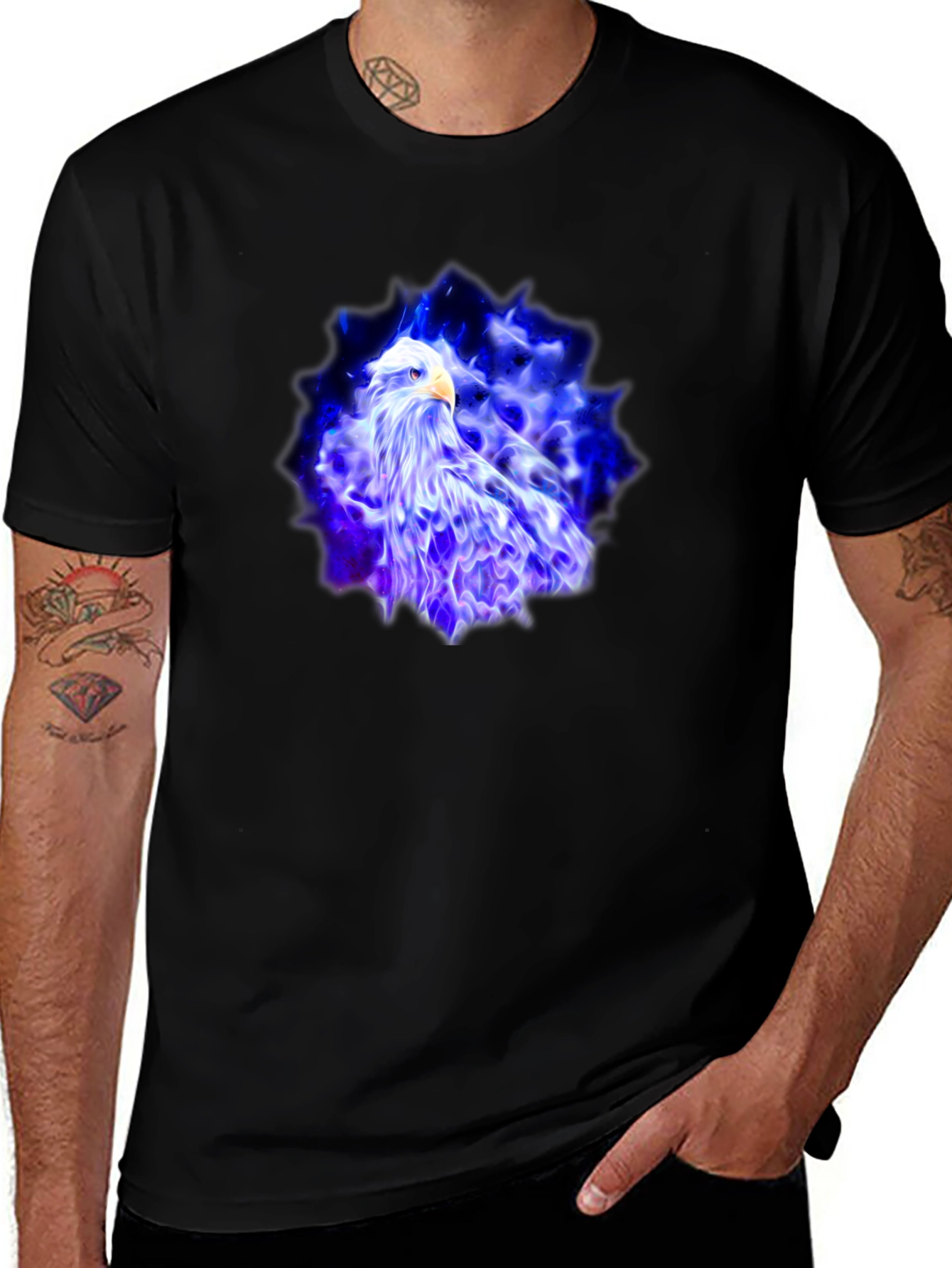 Eagle Fire T-Shirt - Black