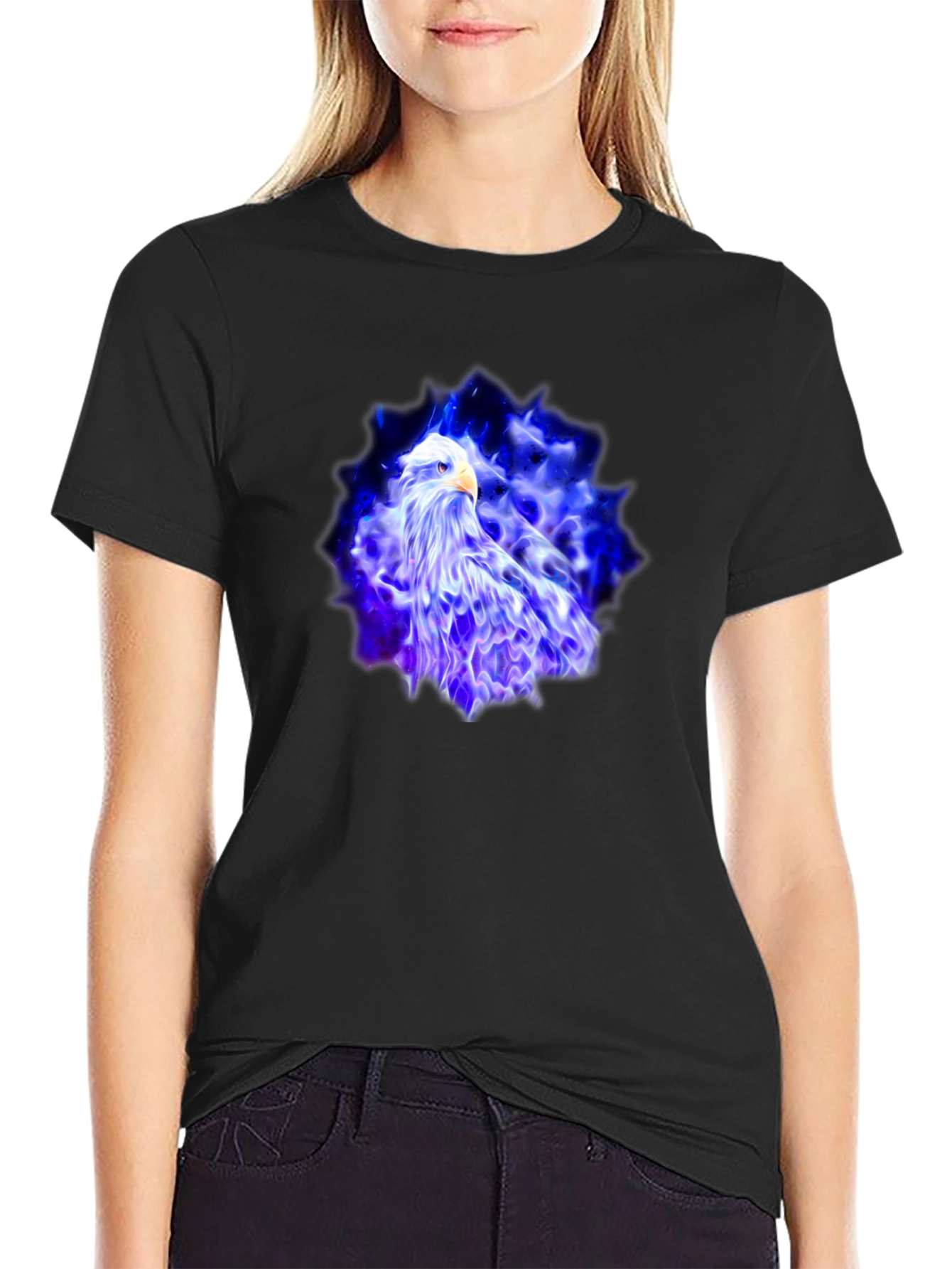 Eagle Fire T-Shirt - Black
