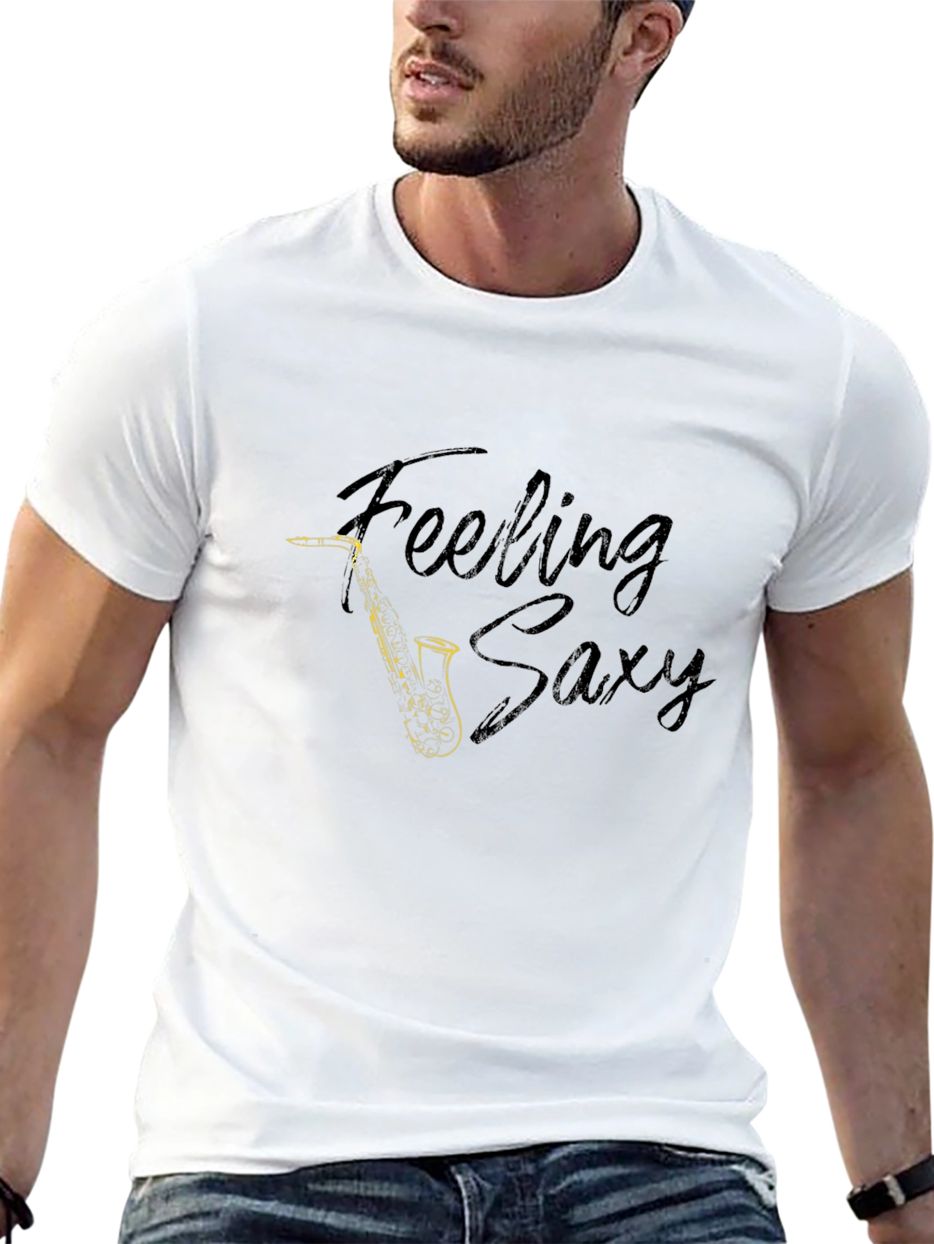 Feeling Saxy T-Shirt - Black