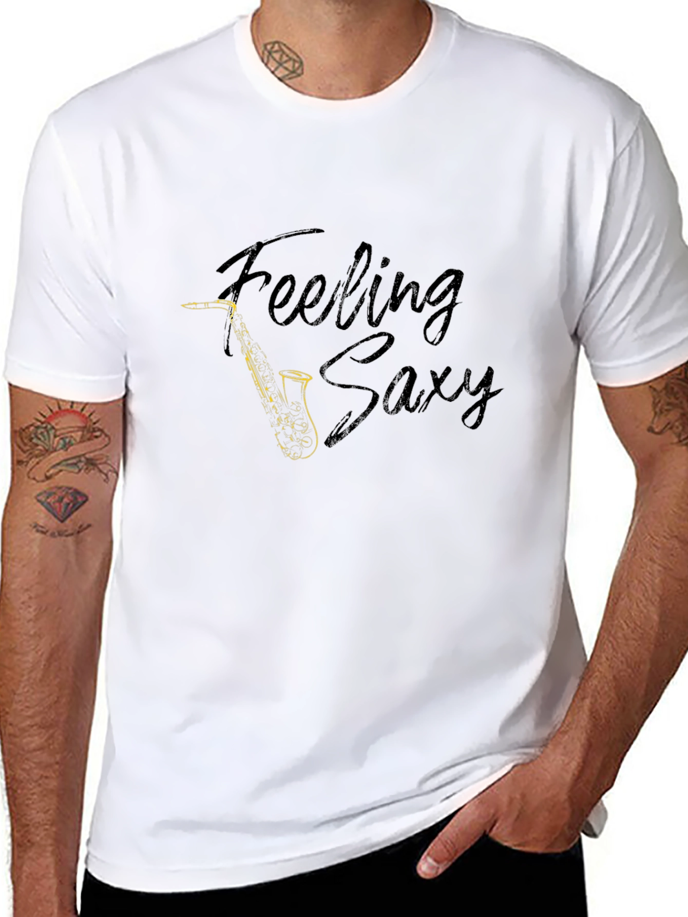 Feeling Saxy T-Shirt - Black