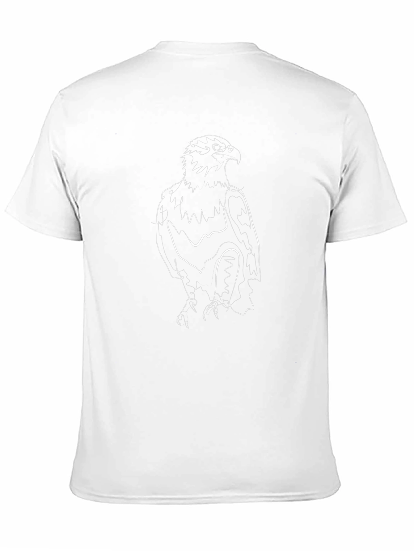 Eagle Outline Black T-Shirt