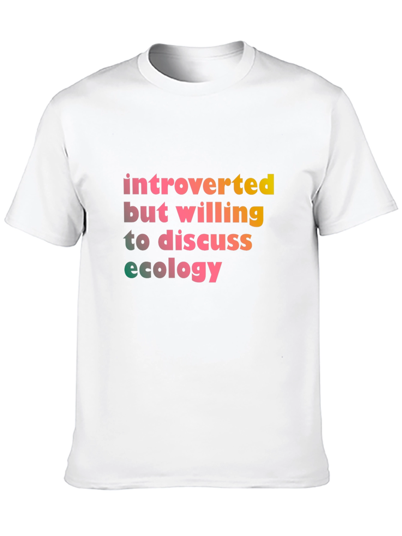 Introverted Ecology T-Shirt - Black Cotton Tee