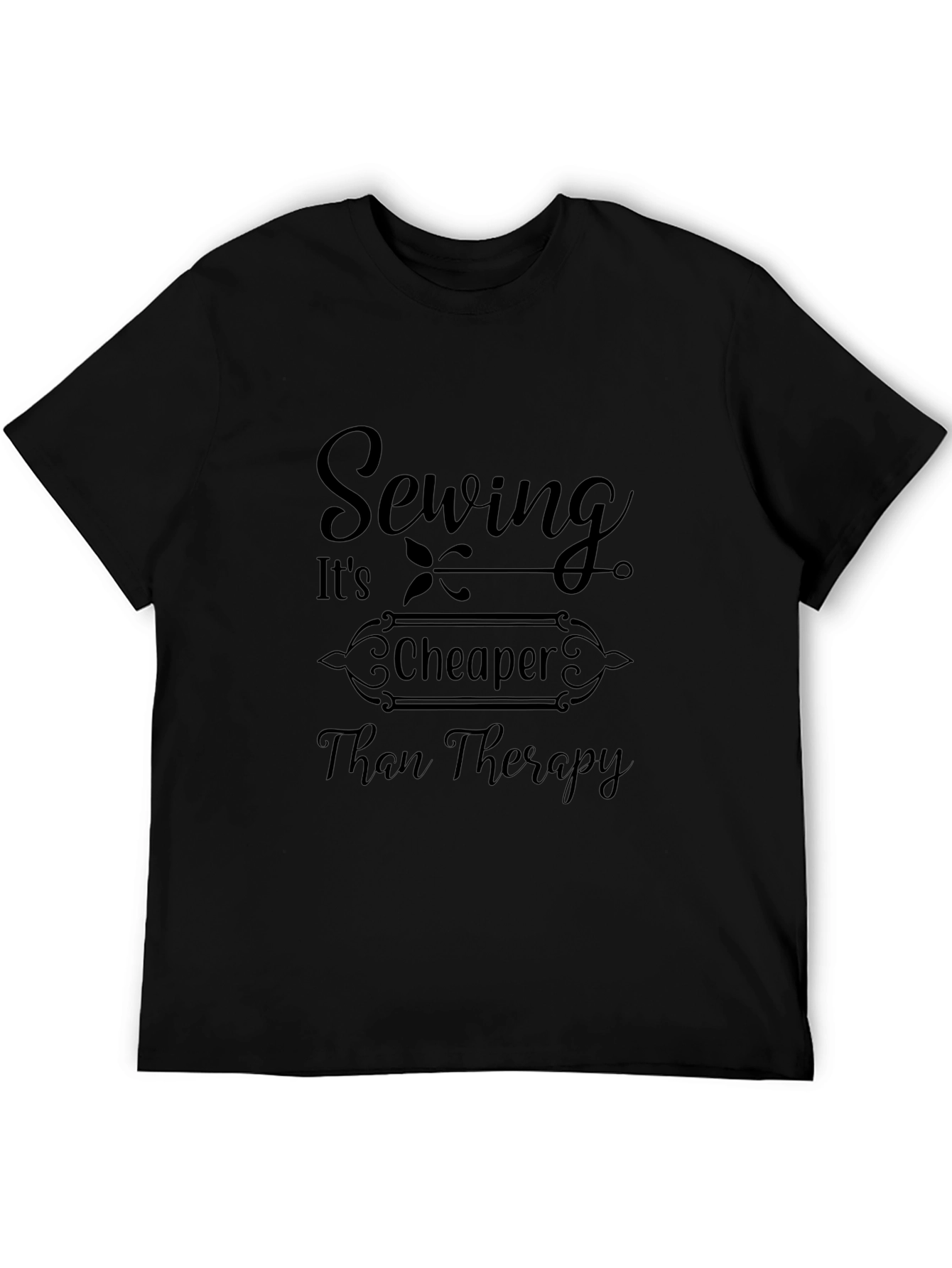 Sewing Cheaper Than Therapy Graphic Tee