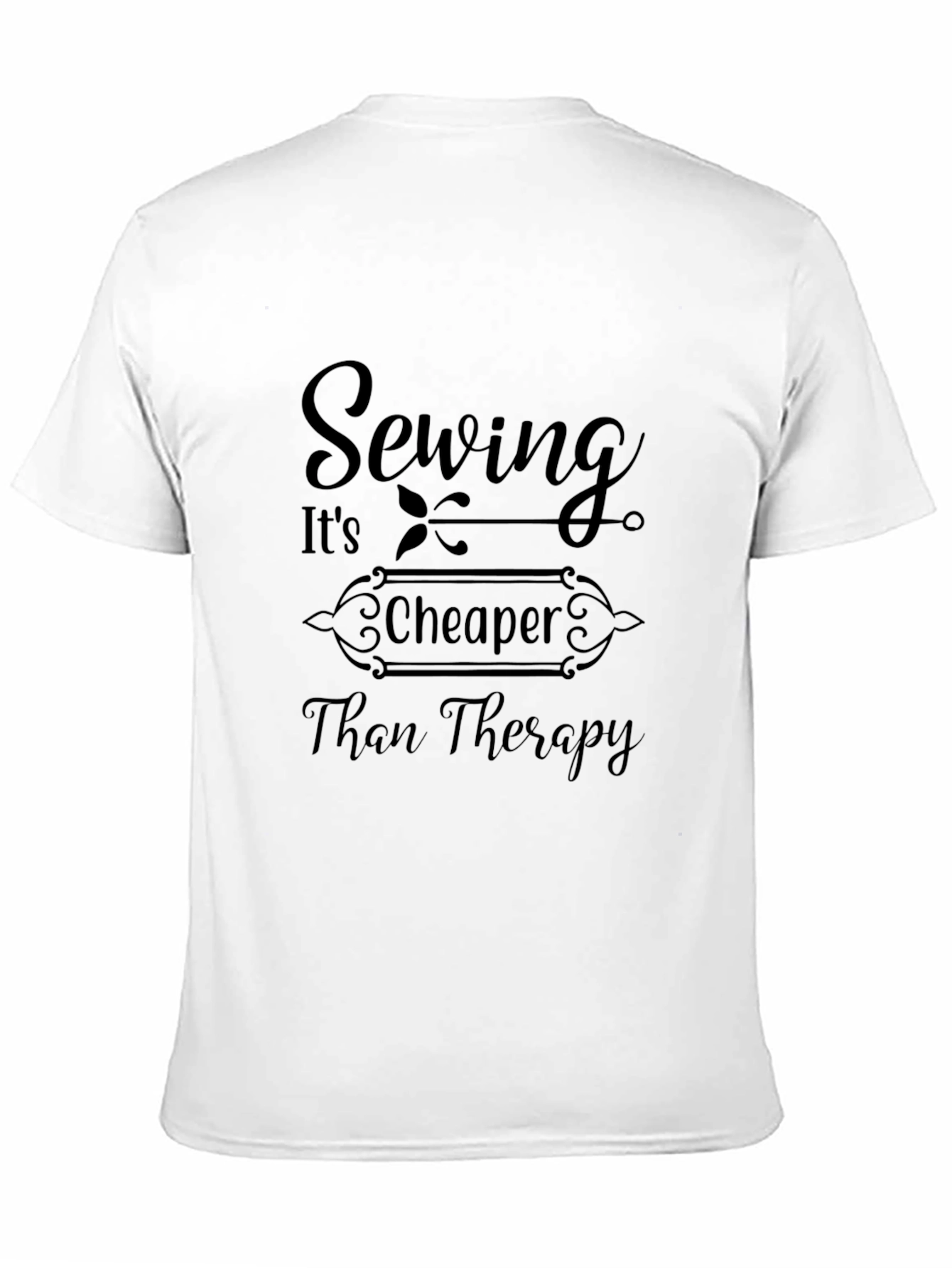 Sewing Cheaper Than Therapy Graphic Tee