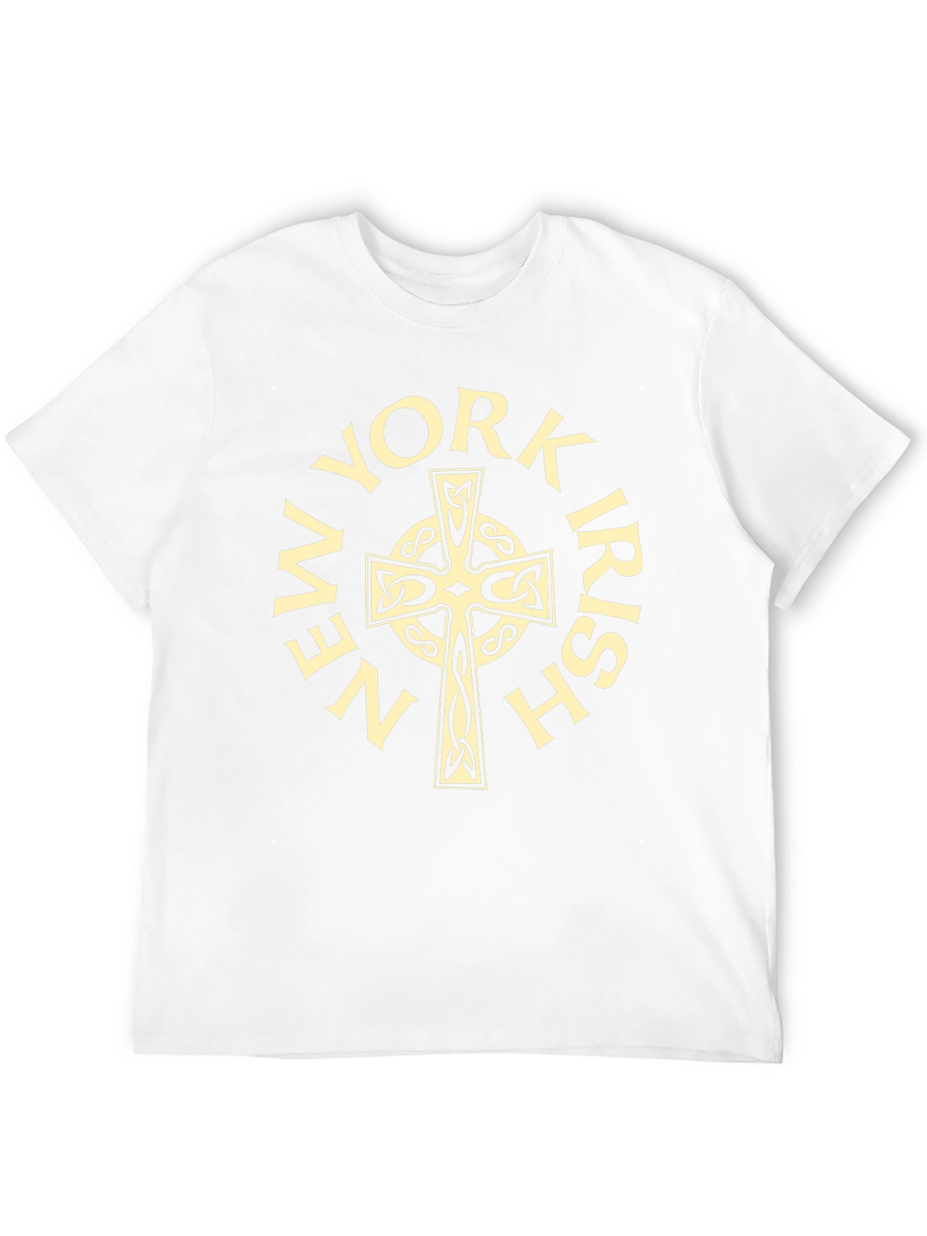 New York Irish Celtic Cross Black T-Shirt