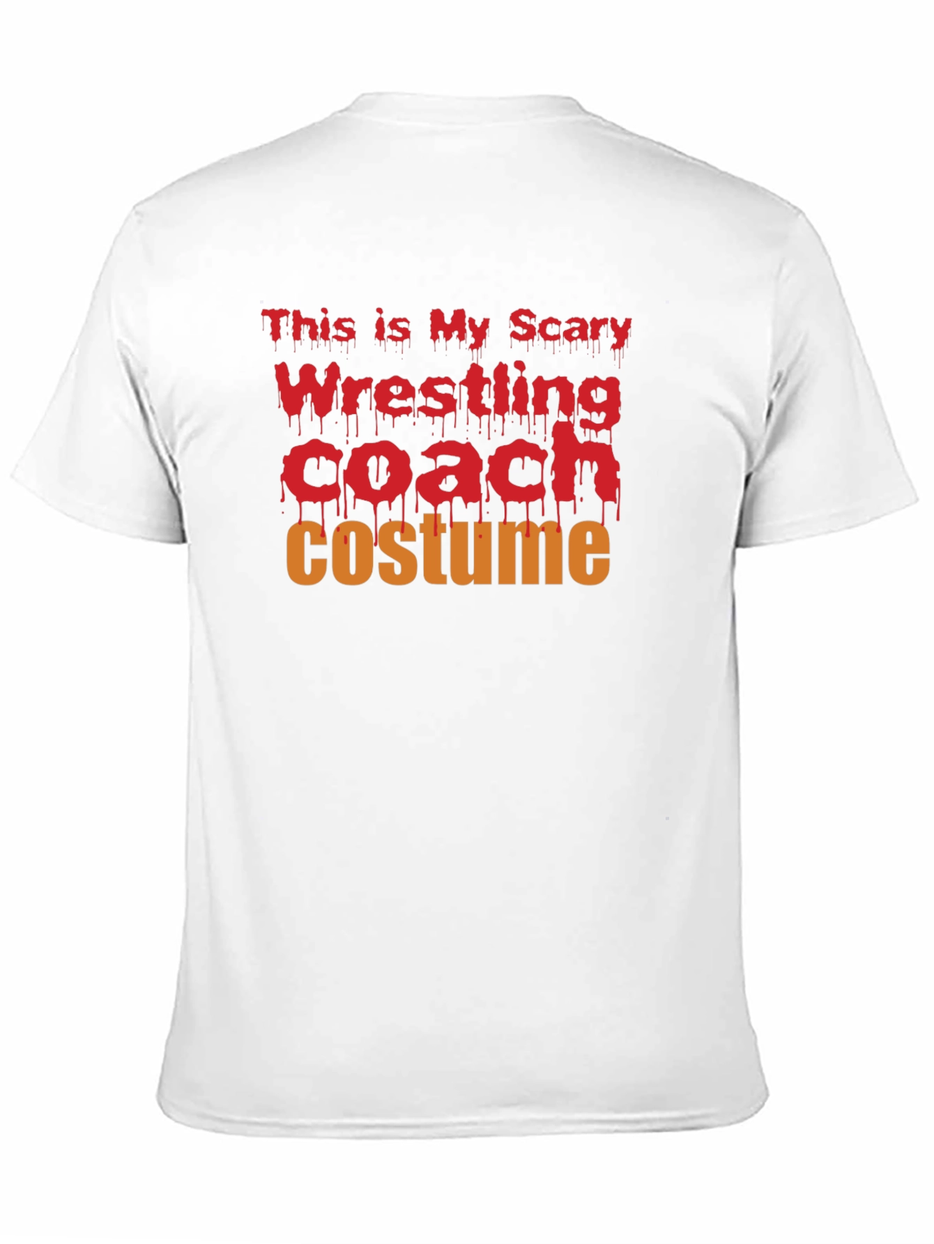 Scary Wrestling Coach Costume Halloween T-Shirt