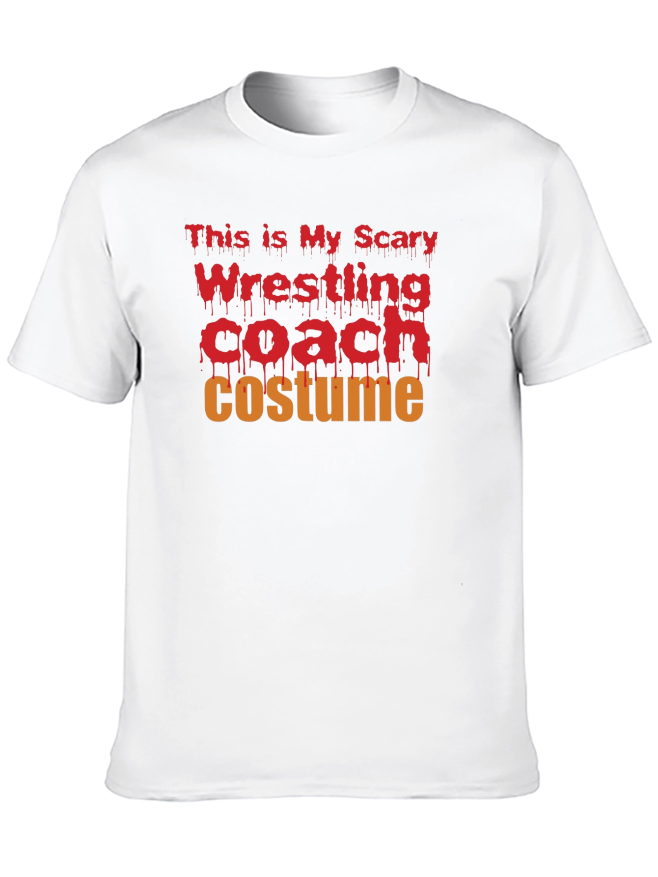 Scary Wrestling Coach Costume Halloween T-Shirt