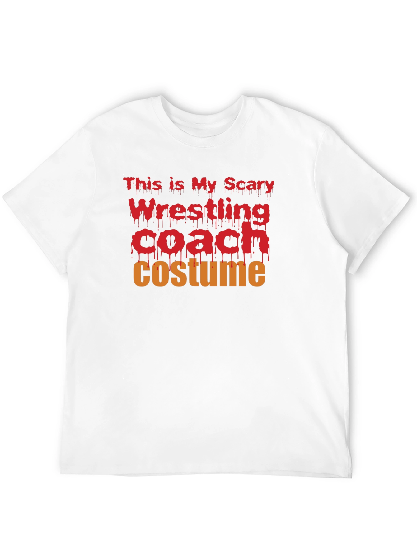 Scary Wrestling Coach Costume Halloween T-Shirt