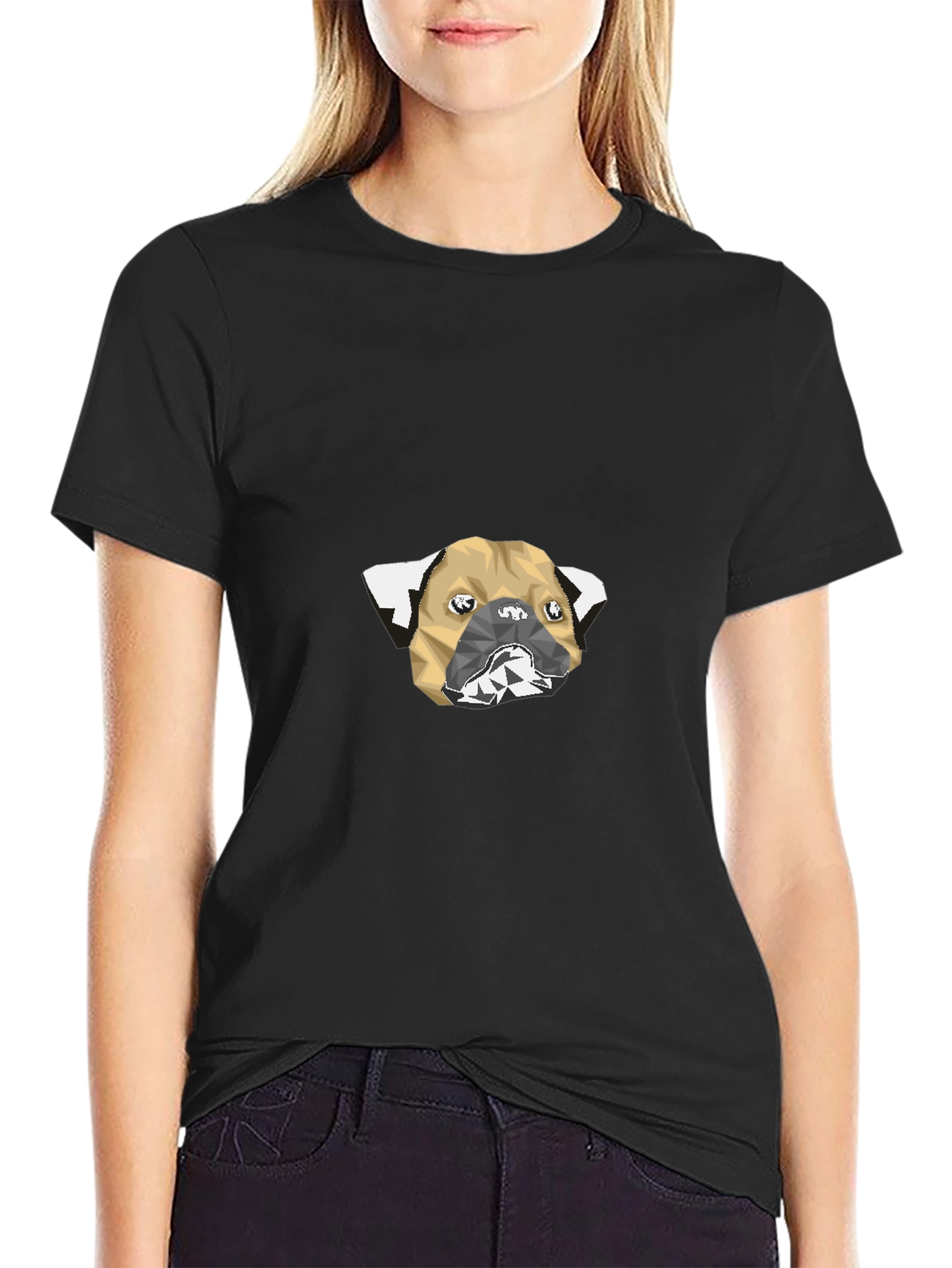 Modern Pug Graphic T-Shirt