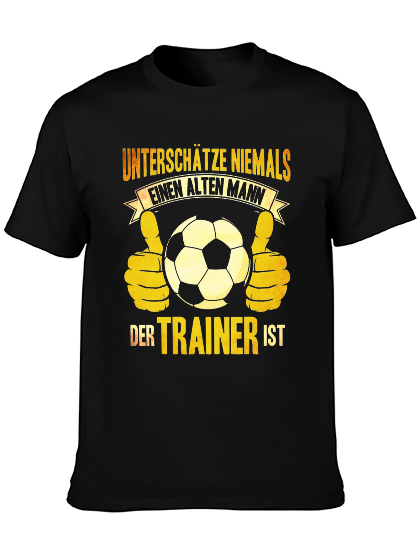 Old Man Trainer Soccer T-Shirt