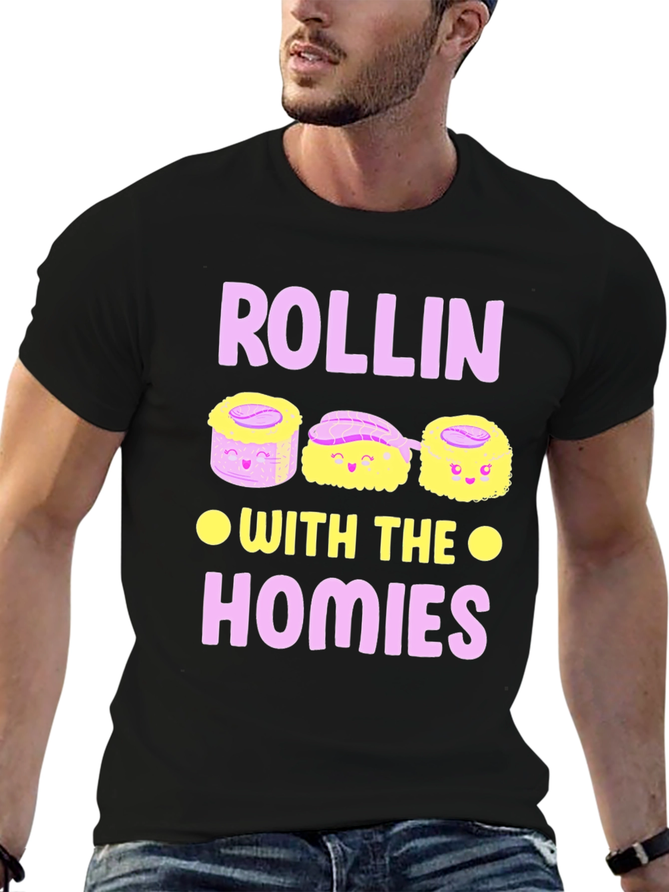Sushi Rollin with the Homies T-Shirt